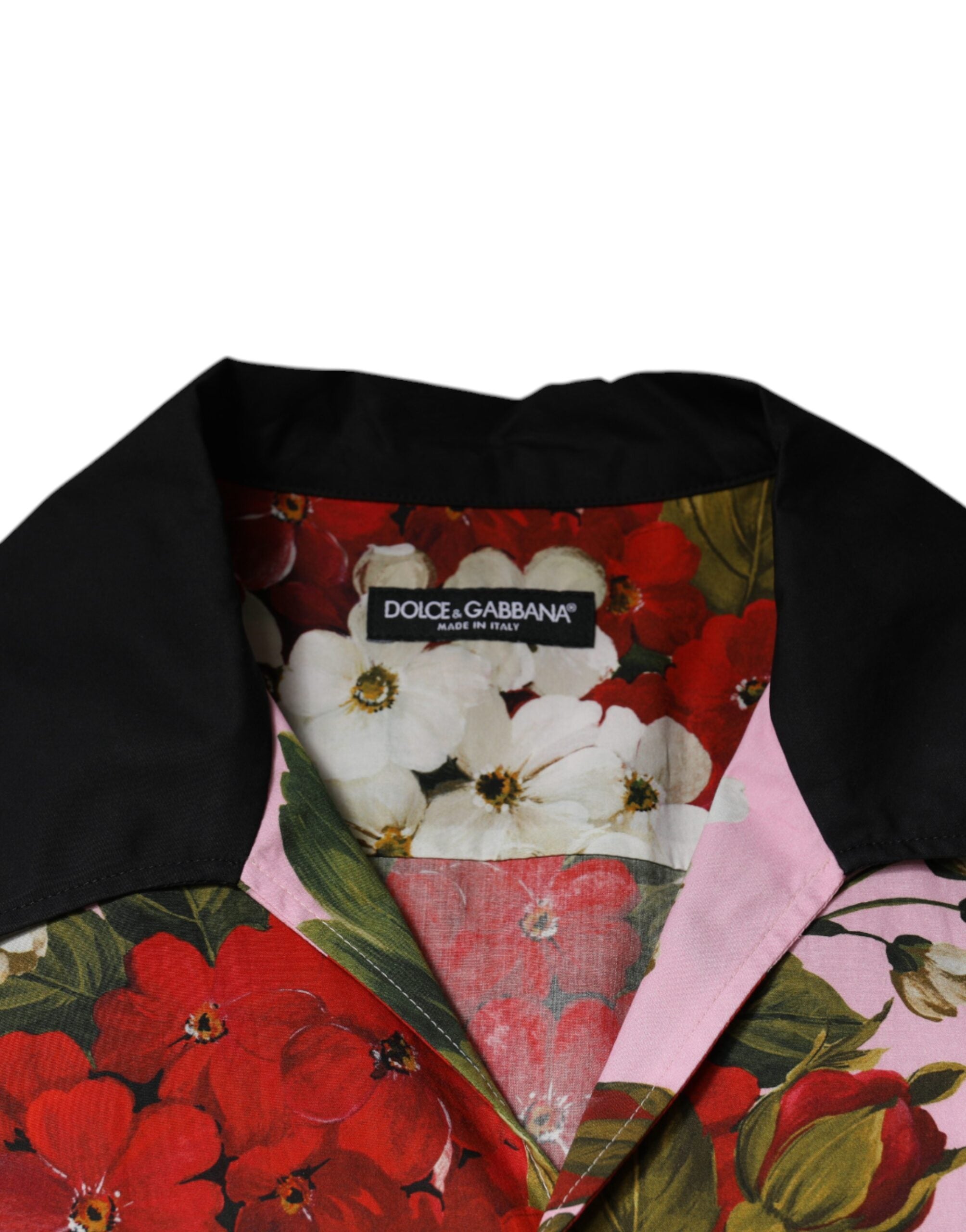 Dolce & Gabbana Multicolor Floral Button Down Casual Shirt-7
