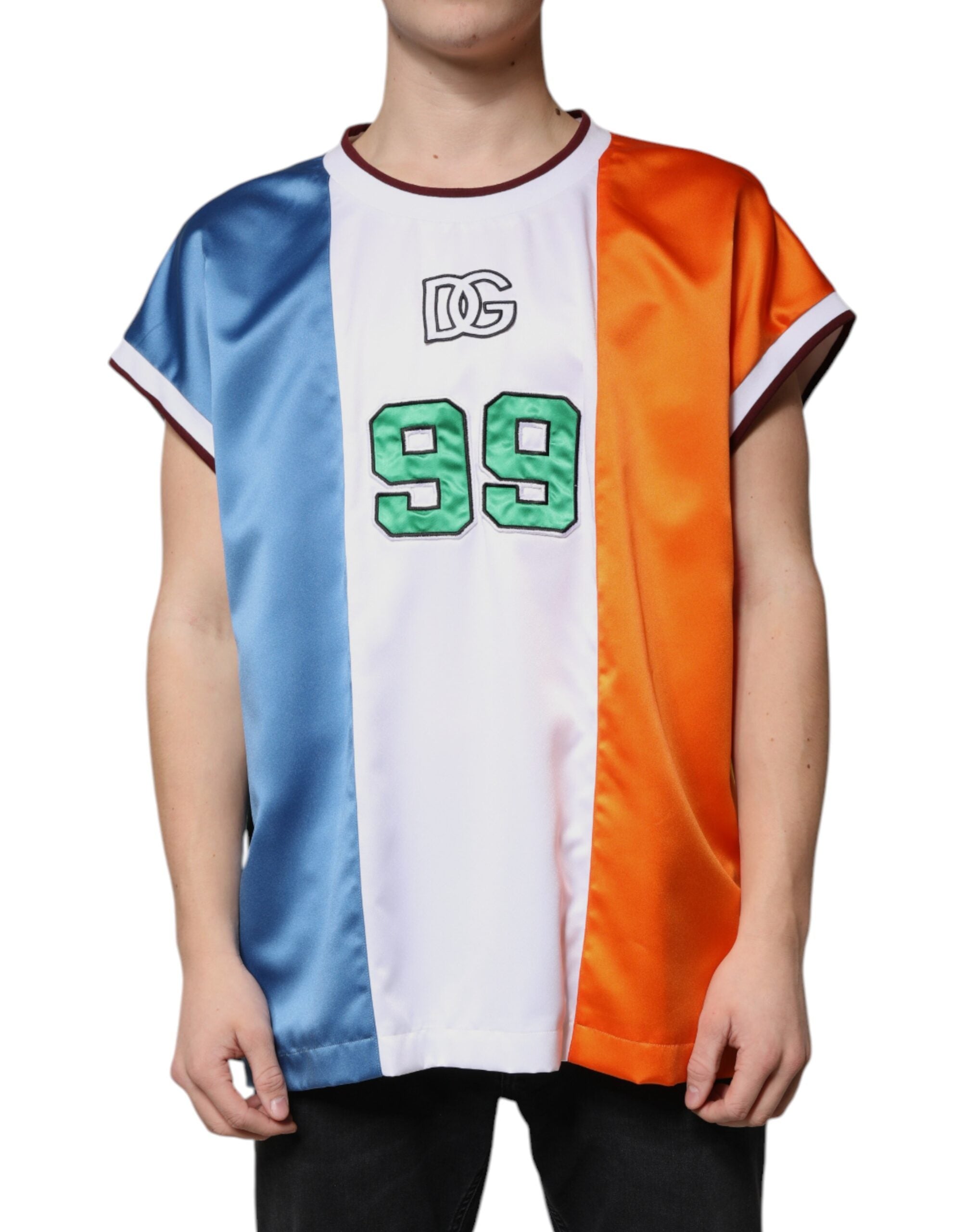 Dolce & Gabbana Multicolored Sleeveless Jersey Tank Top