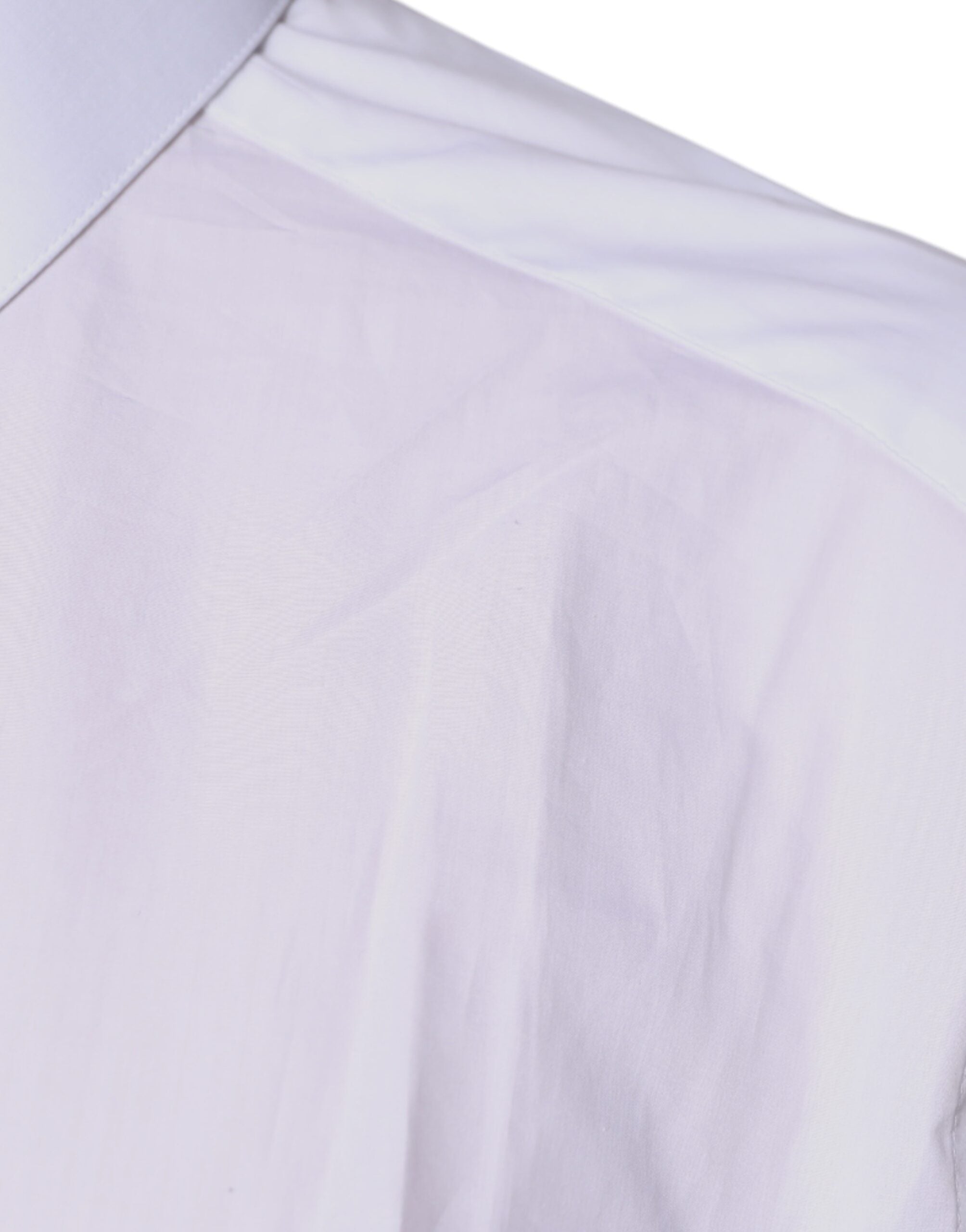 Dolce & Gabbana white cotton shirt with collar and long sleeves-6