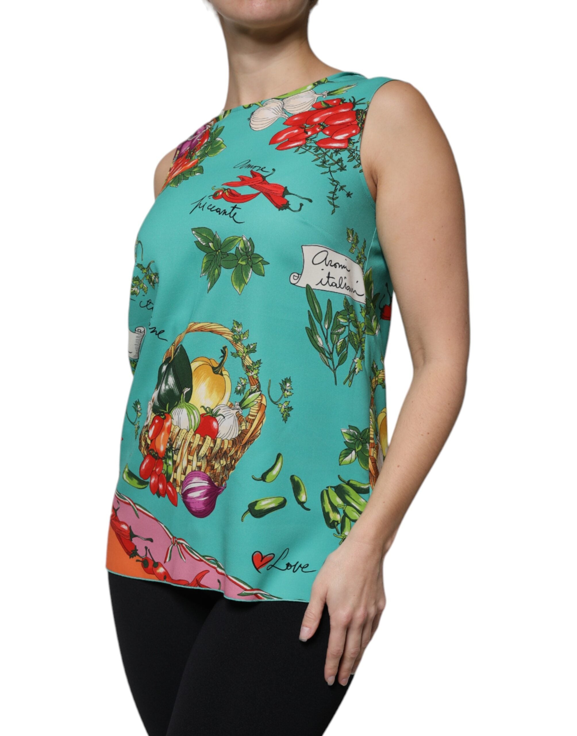 Dolce & Gabbana Multicolor Gemüse ärmelloses Tank-Top-3