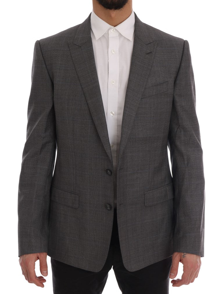 Blazer ajustado MARTINI de lana gris de Dolce & Gabbana-5