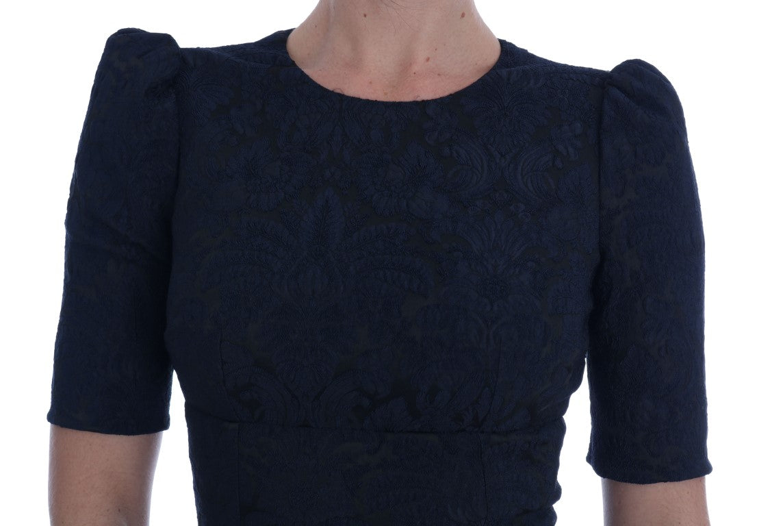 Dolce & Gabbana black and blue mini dress with a tilt-4