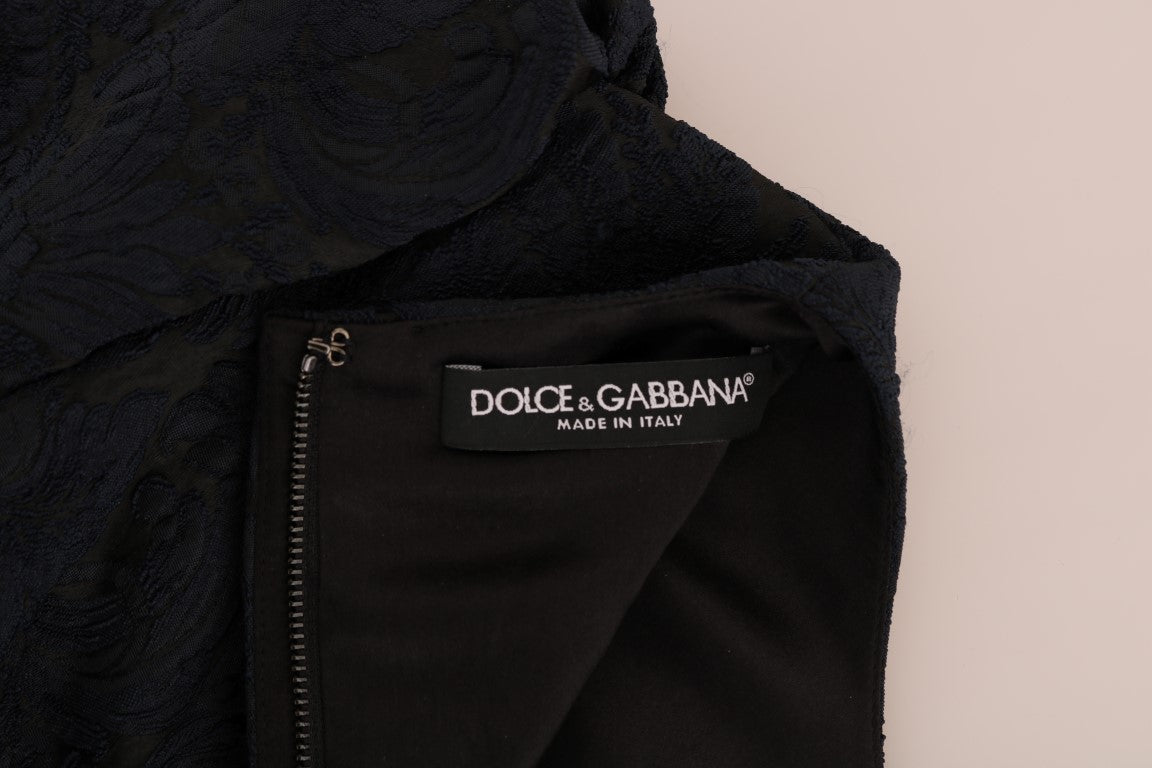 Dolce & Gabbana black and blue mini dress with a tilt-6