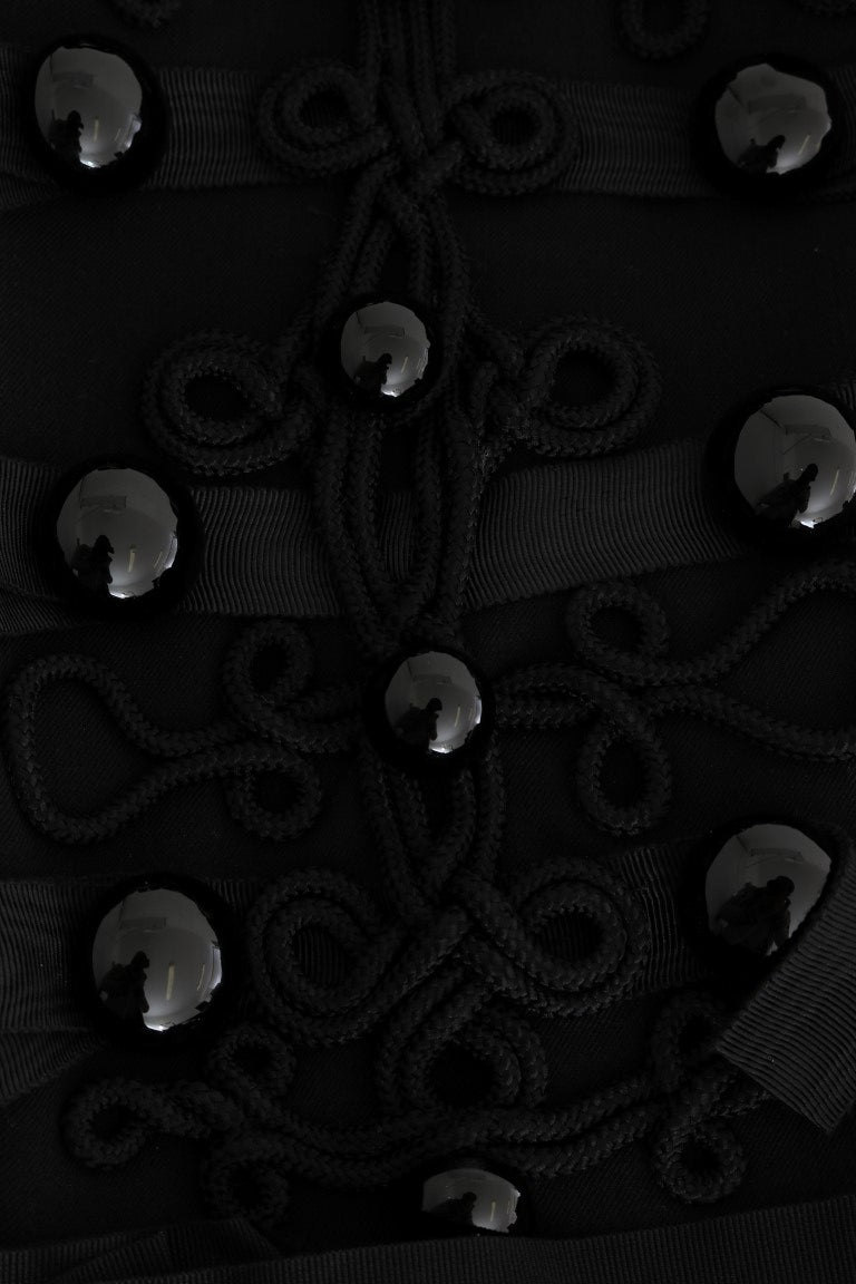 Dolce & Gabbana trench coat in black wool-7