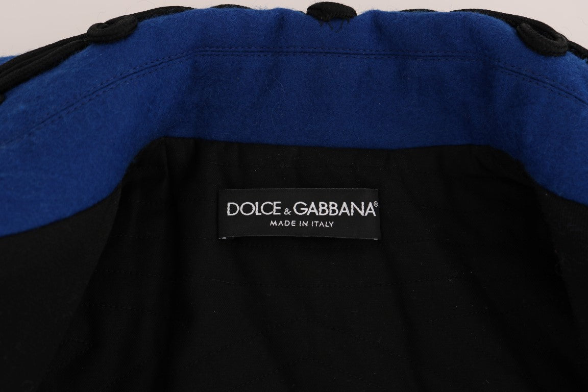 Dolce & Gabbana trench coat in black wool-8