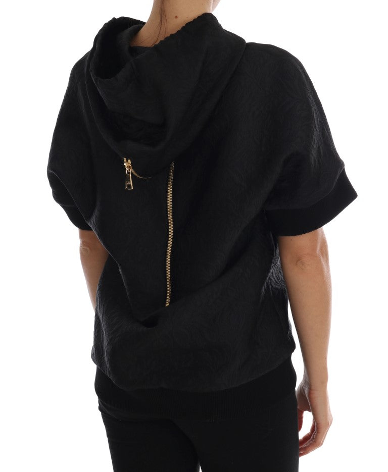 Sudadera con capucha negra con cristales de cuento de hadas de Dolce & Gabbana-3