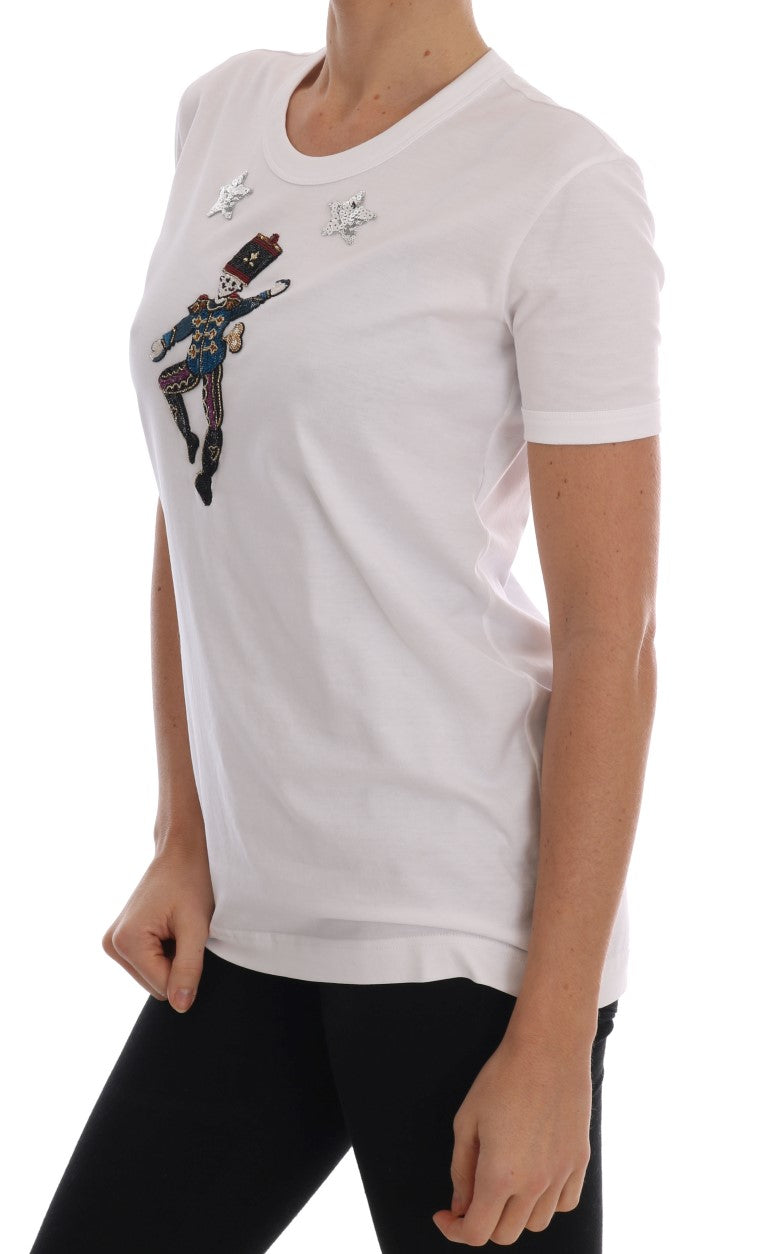 Dolce & Gabbana Weißes T-Shirt Märchen aus Baumwolle-2
