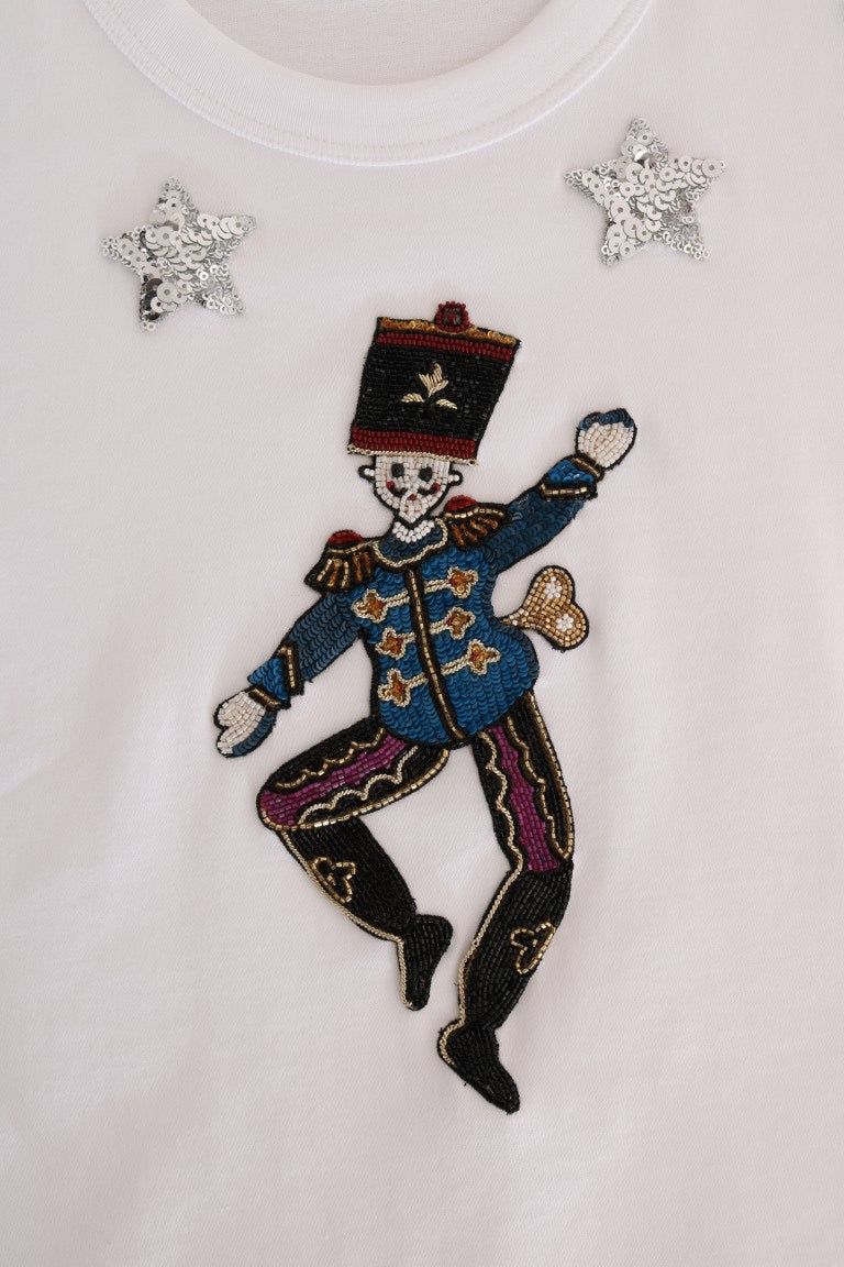 Dolce & Gabbana Weißes T-Shirt Märchen aus Baumwolle-5