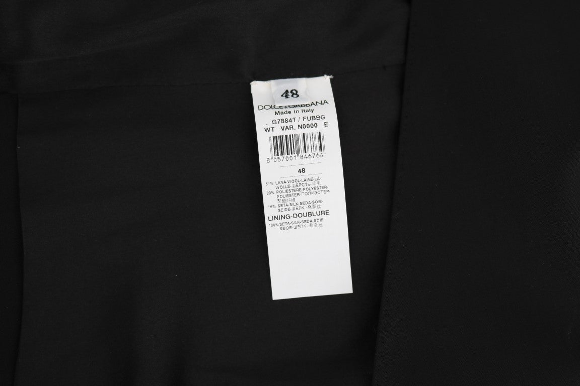 Dolce & Gabbana Black Silk Wool Vest-7