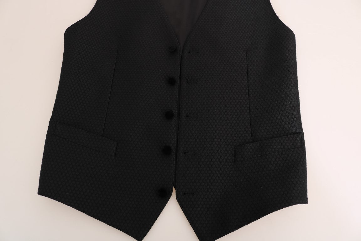 Dolce & Gabbana Schwarze Weste mit Polka-Dot-Muster-5