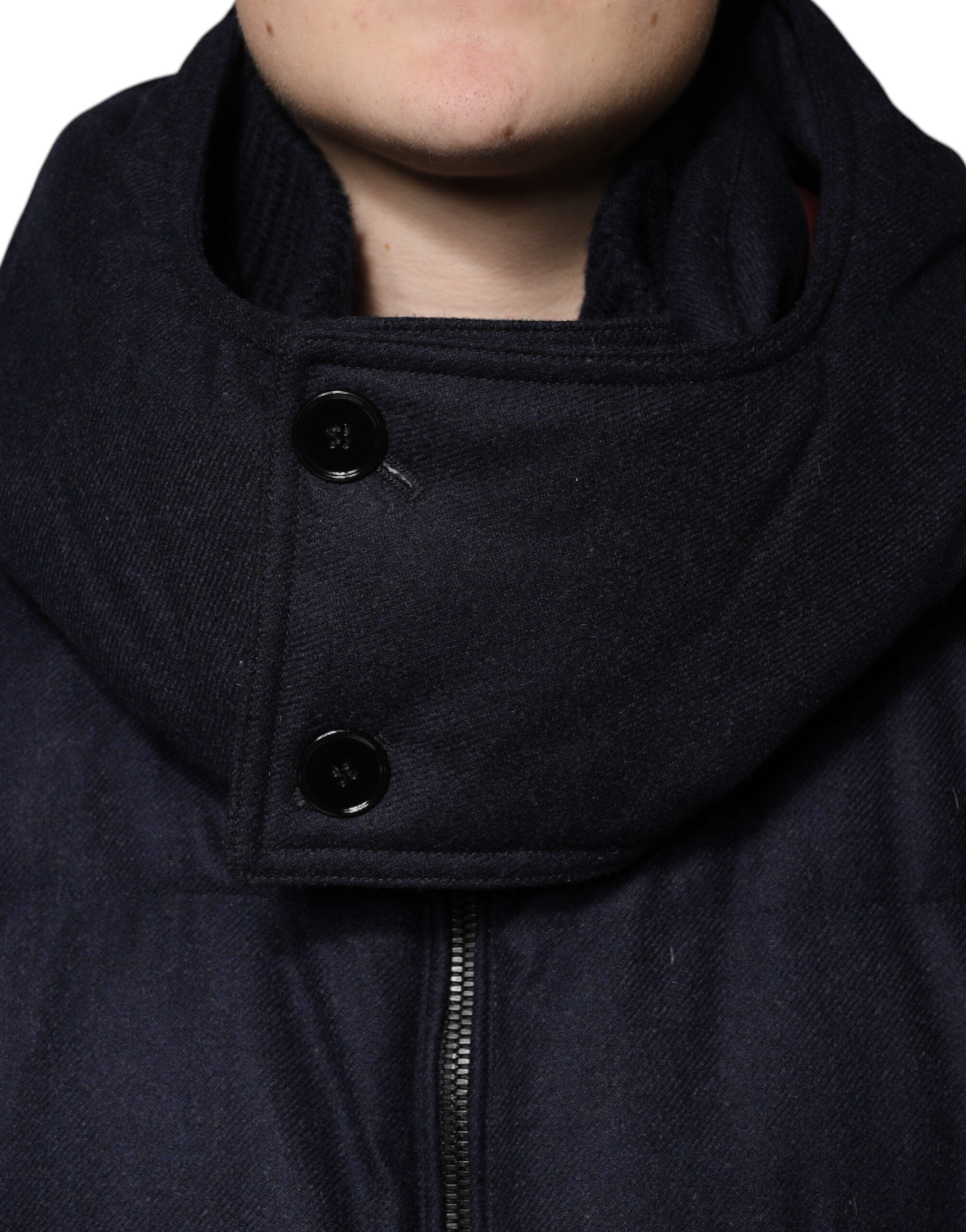 Chaqueta acolchada con capucha de nailon negro de Dolce & Gabbana para hombre-5