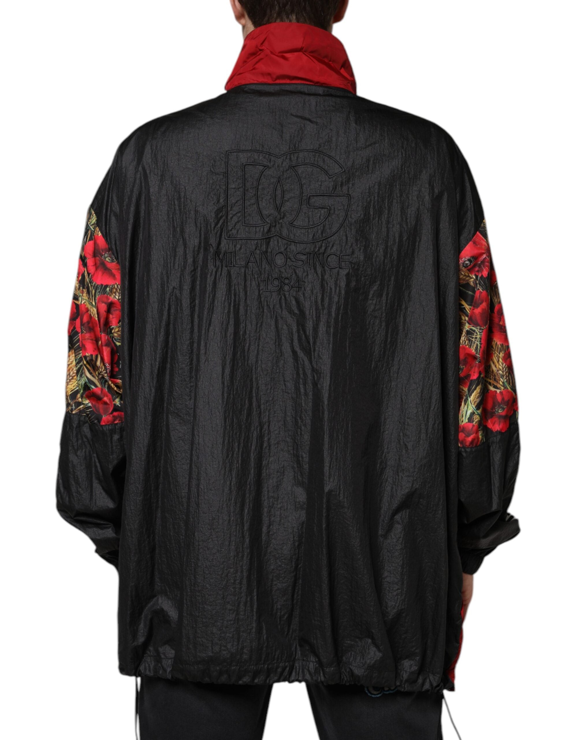 Dolce & Gabbana Multicolor Patchwork Men's Zip-Up Sweater-4