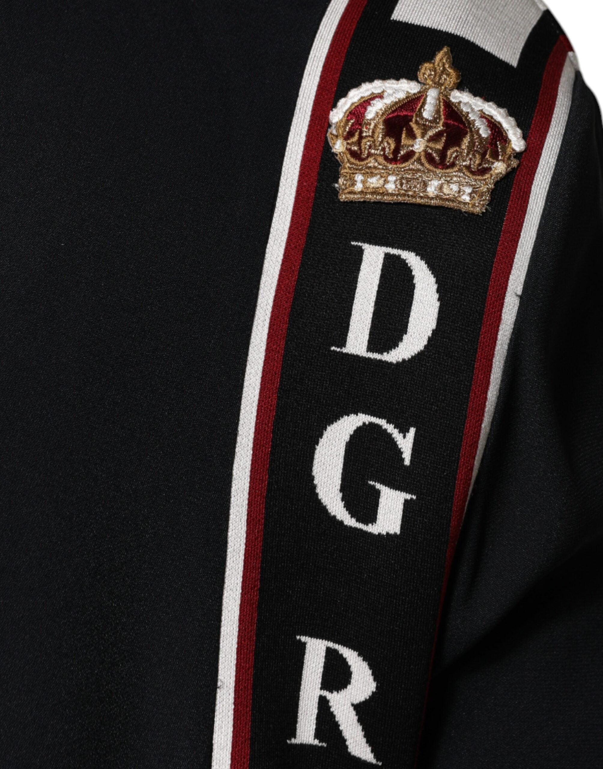 Dolce & Gabbana Black DG King Full Zip Sweatshirt Pullover-6