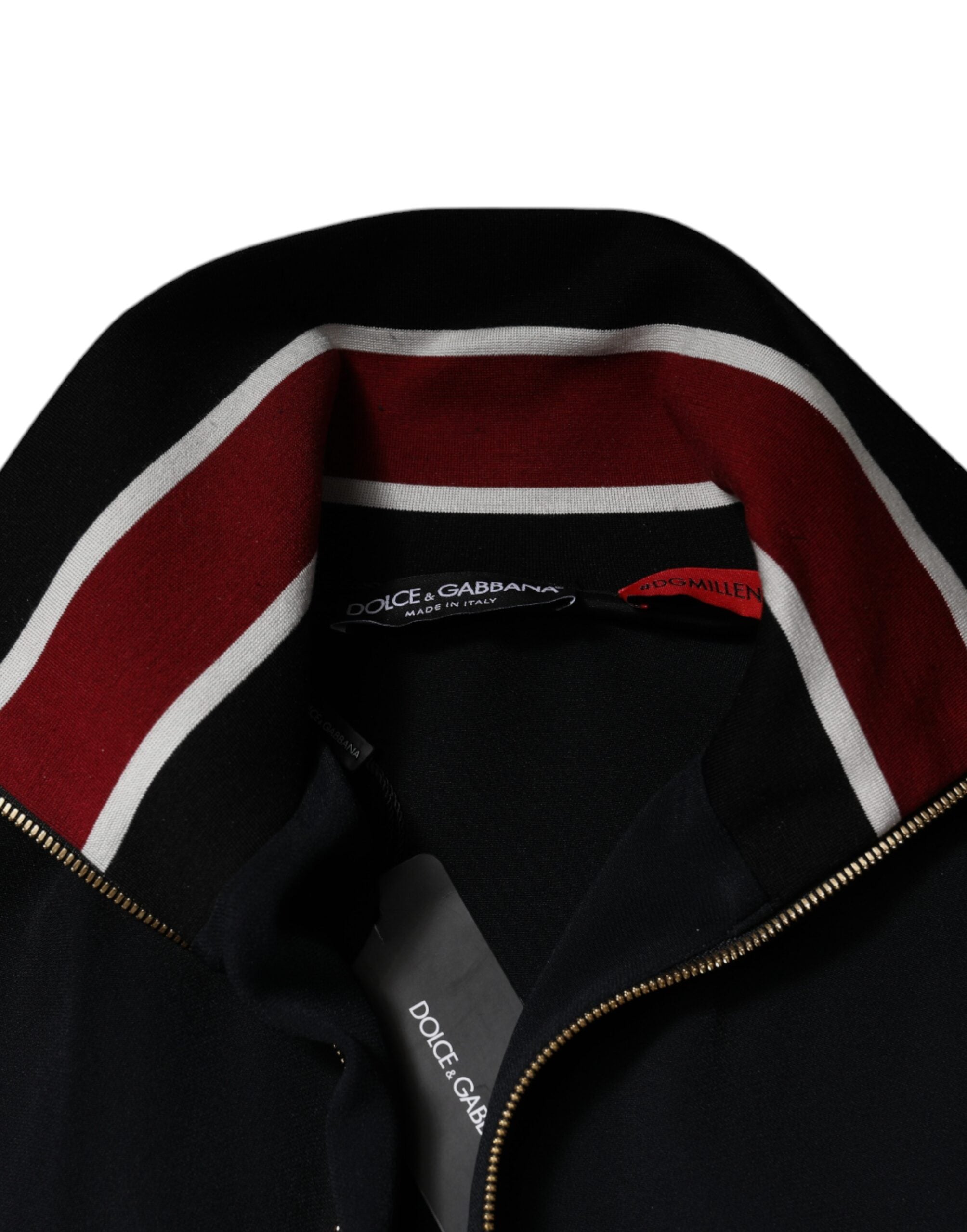 Dolce & Gabbana Black DG King Full Zip Sweatshirt Pullover-7