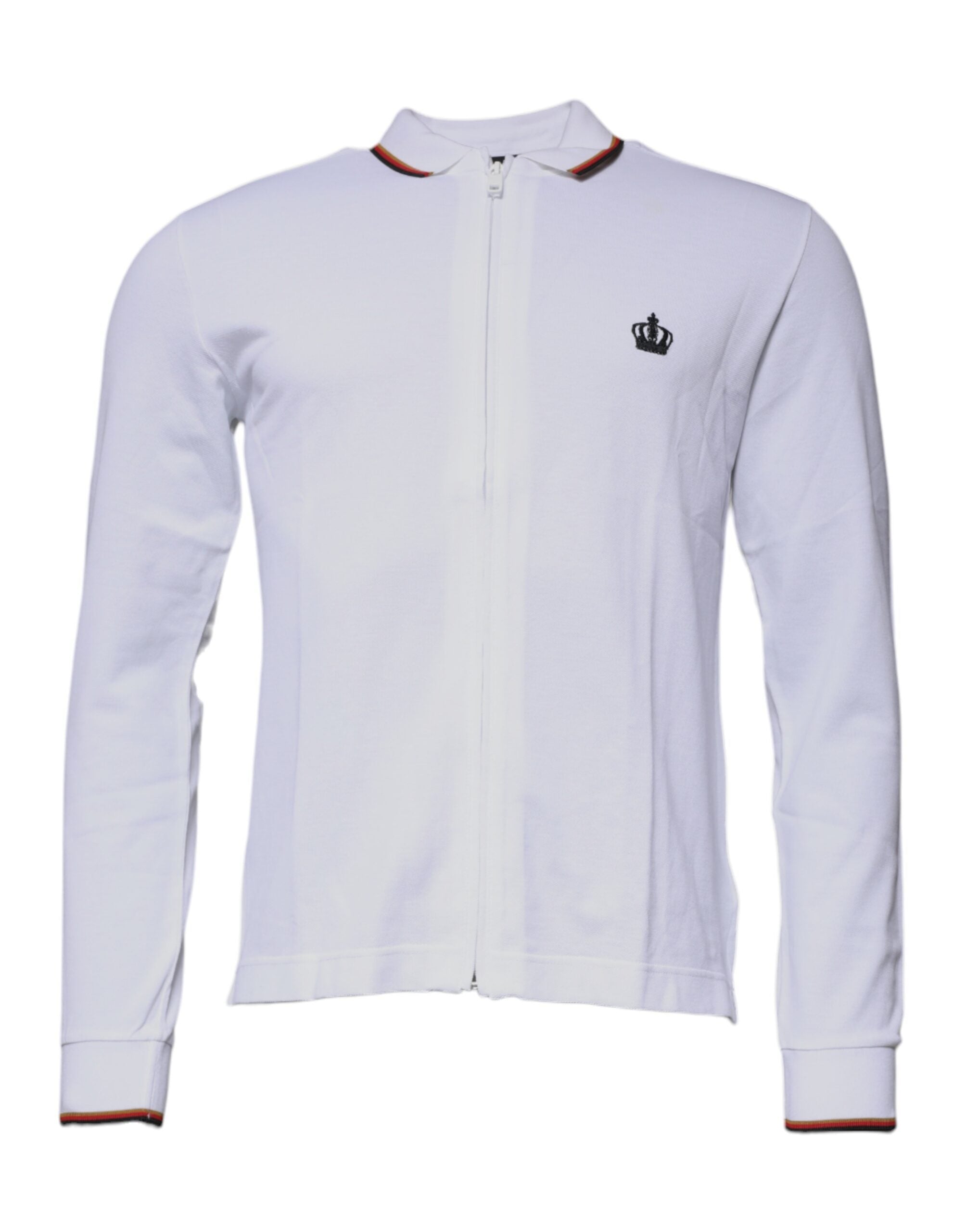 Sudadera con cremallera completa para hombre Dolce & Gabbana White Crown-2
