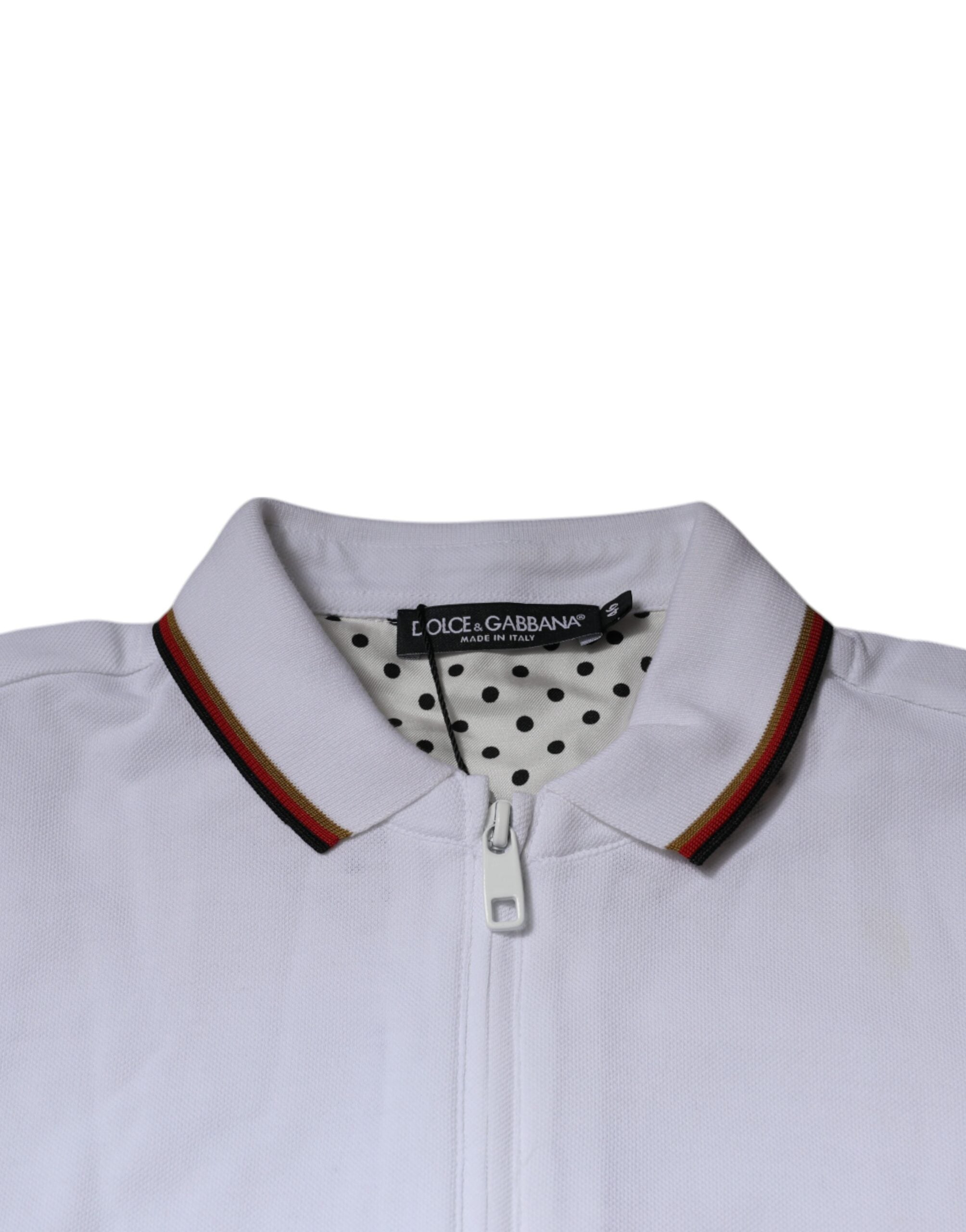 Sudadera con cremallera completa para hombre Dolce & Gabbana White Crown-6
