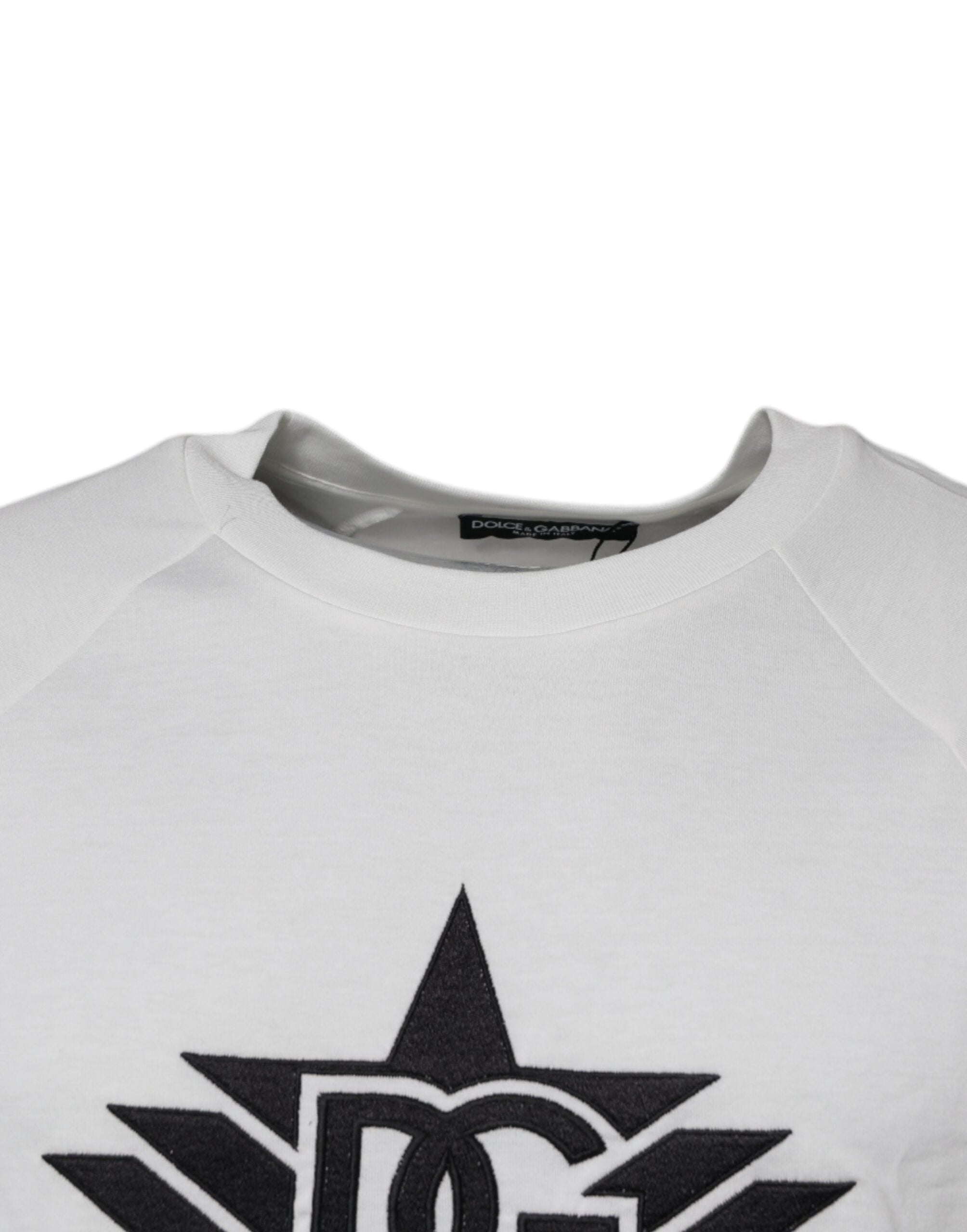 Camiseta blanca de manga corta con cuello redondo DG Sport de Dolce & Gabbana-3