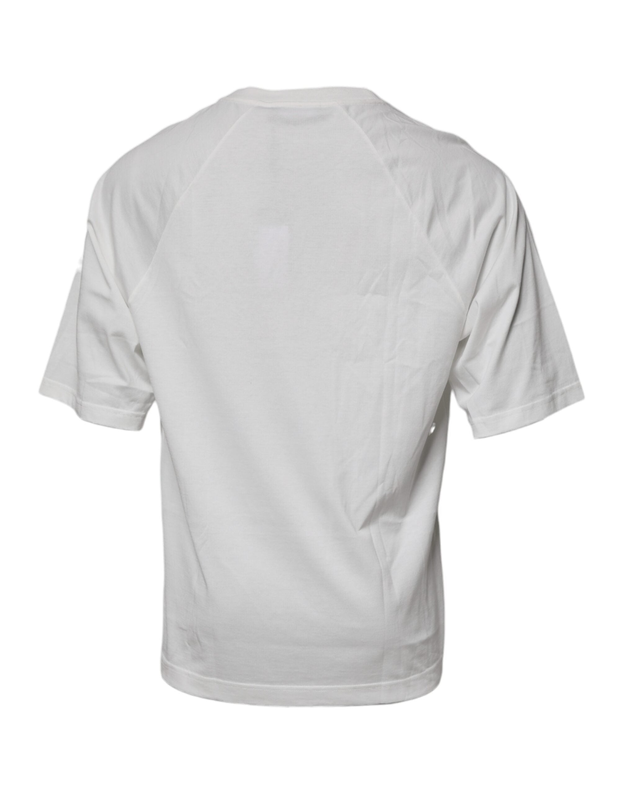 Camiseta blanca de manga corta con cuello redondo DG Sport de Dolce & Gabbana-5