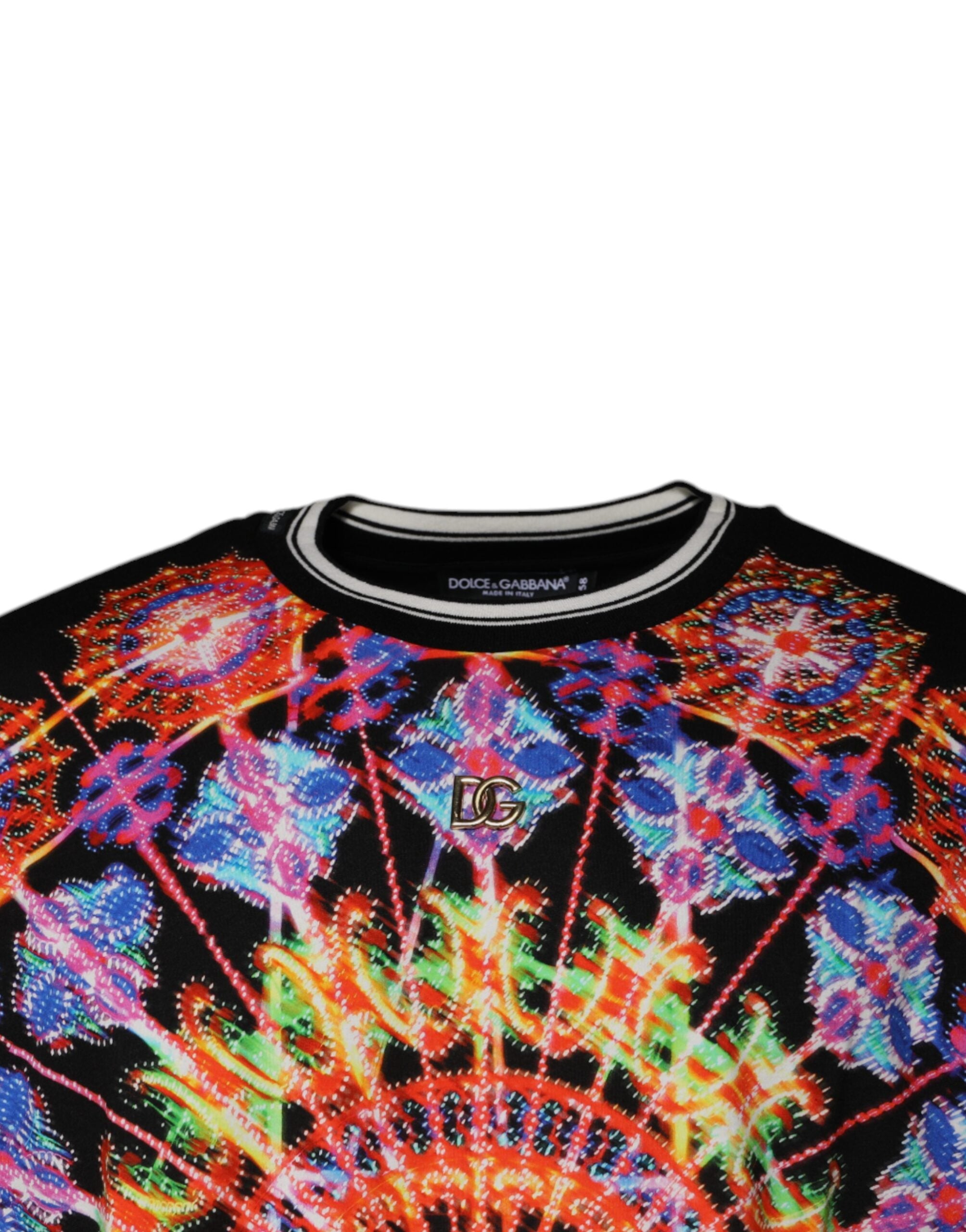 Dolce & Gabbana Multicolor Kaleidoscope Men's Short Sleeve T-Shirt-3