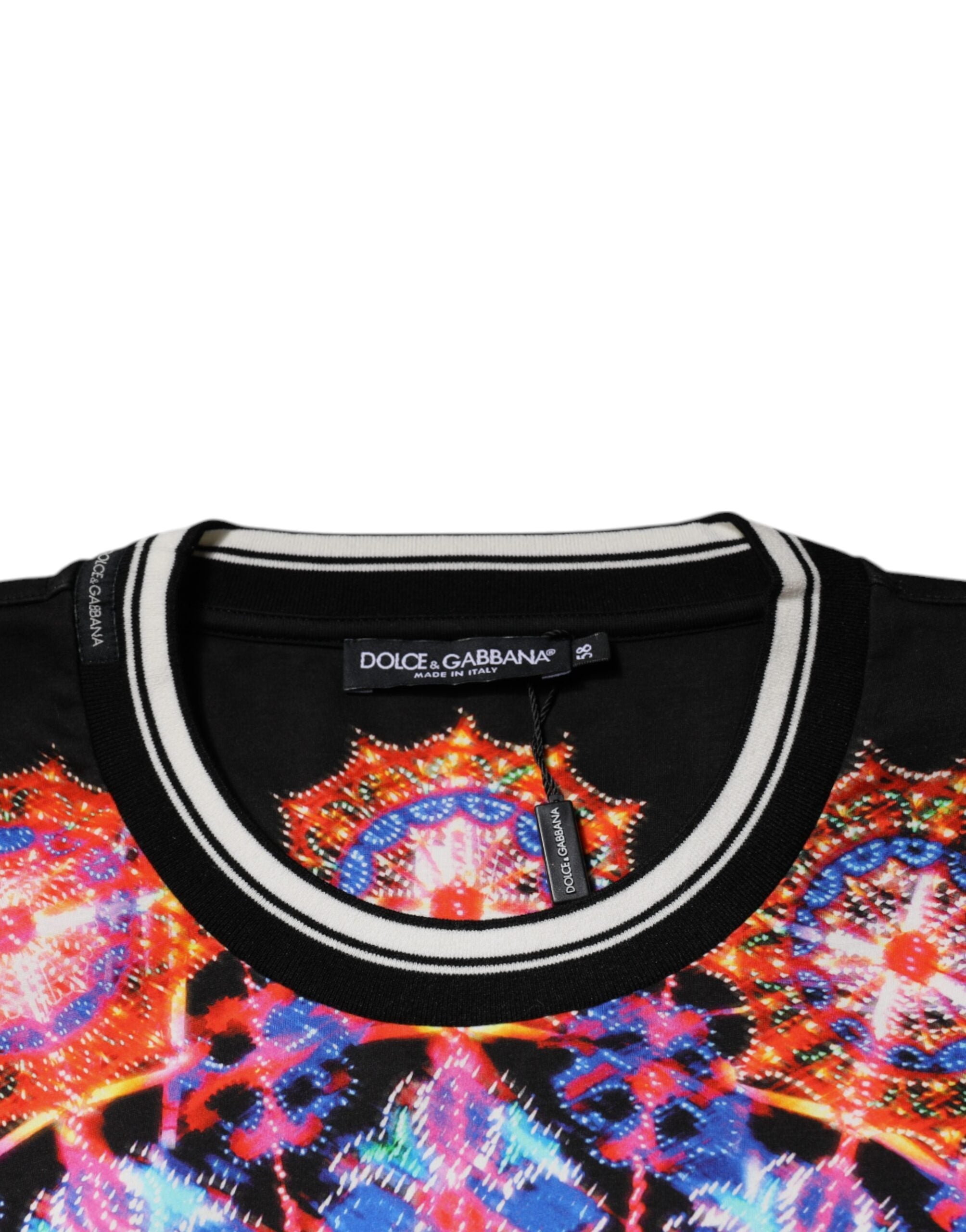 Dolce & Gabbana Multicolor Kaleidoscope Men's Short Sleeve T-Shirt-6
