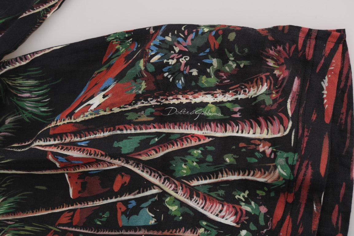 Dolce & Gabbana Black Volcano Sicily Short Sleeve T-Shirt-4
