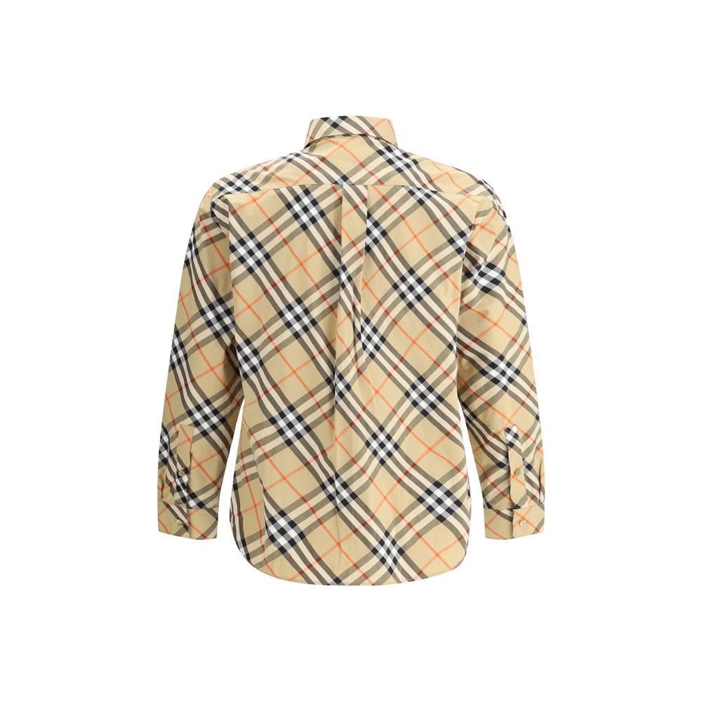 Burberry Beige Cotton Pattern Shirt-2