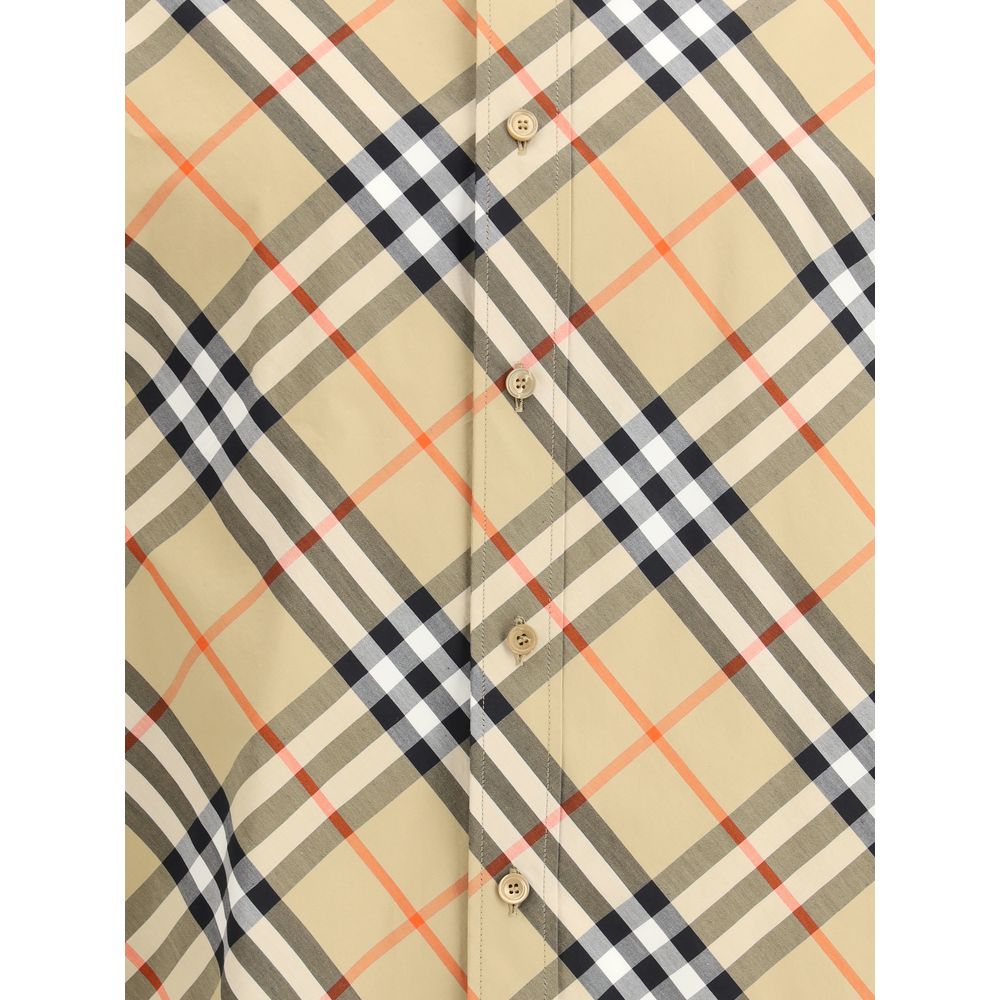 Burberry Beige Cotton Pattern Shirt-3
