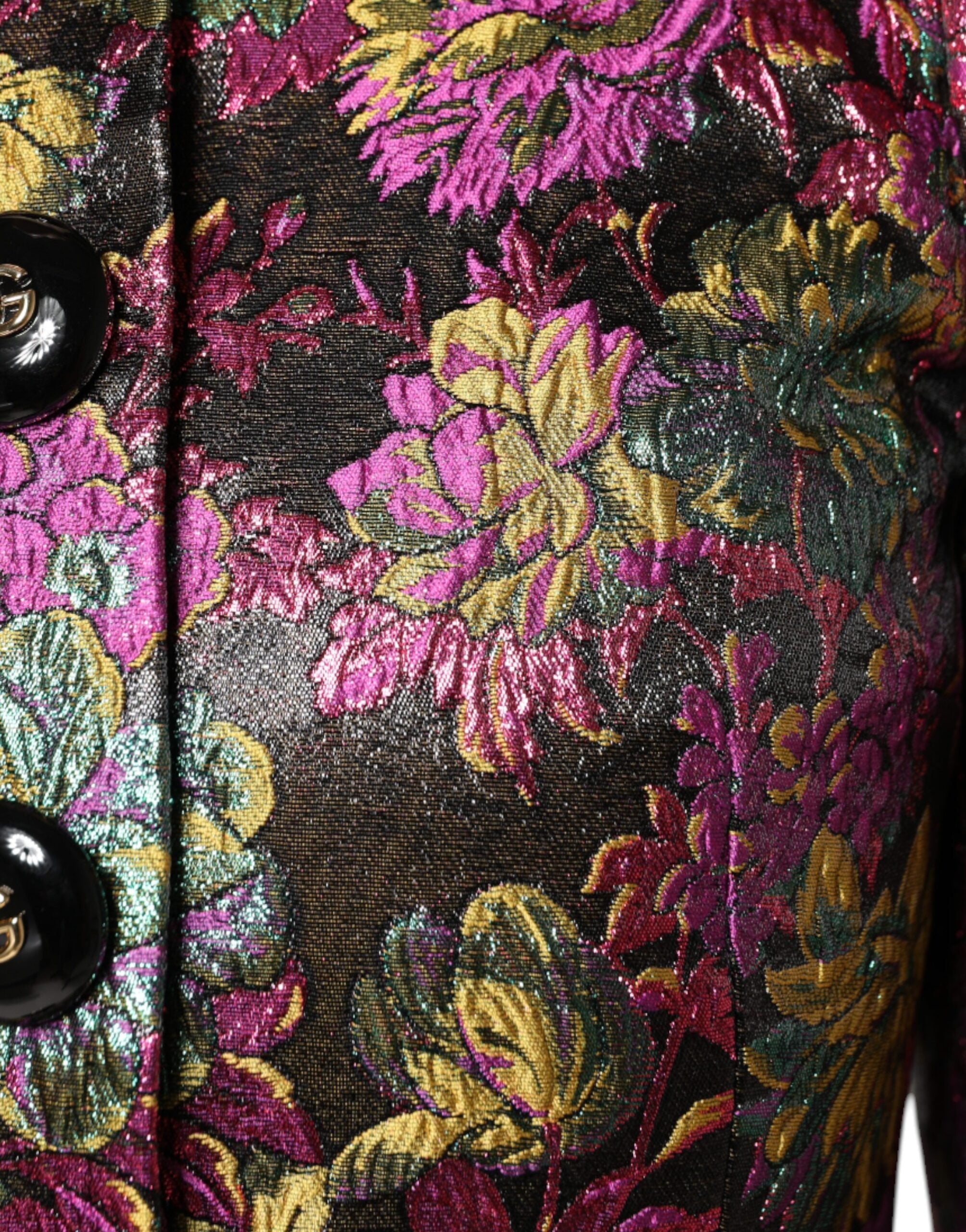 Chaqueta corta Dolce & Gabbana en jacquard floral multicolor-5