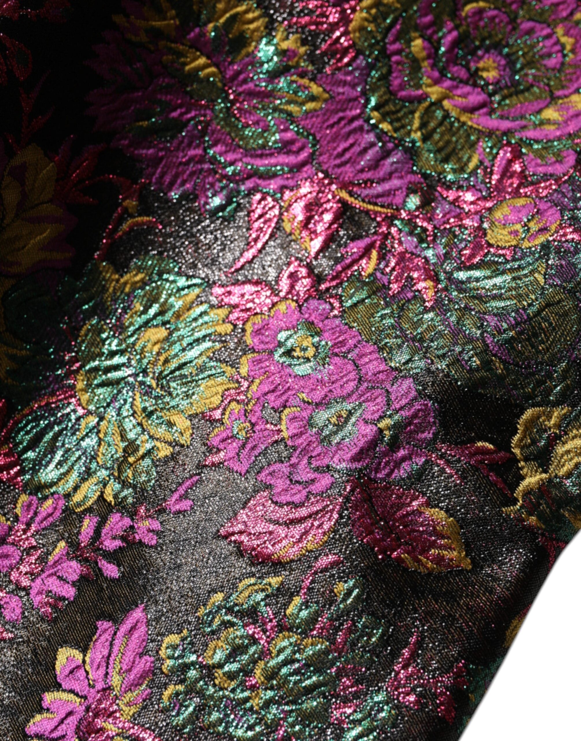 Chaqueta corta Dolce & Gabbana en jacquard floral multicolor-7