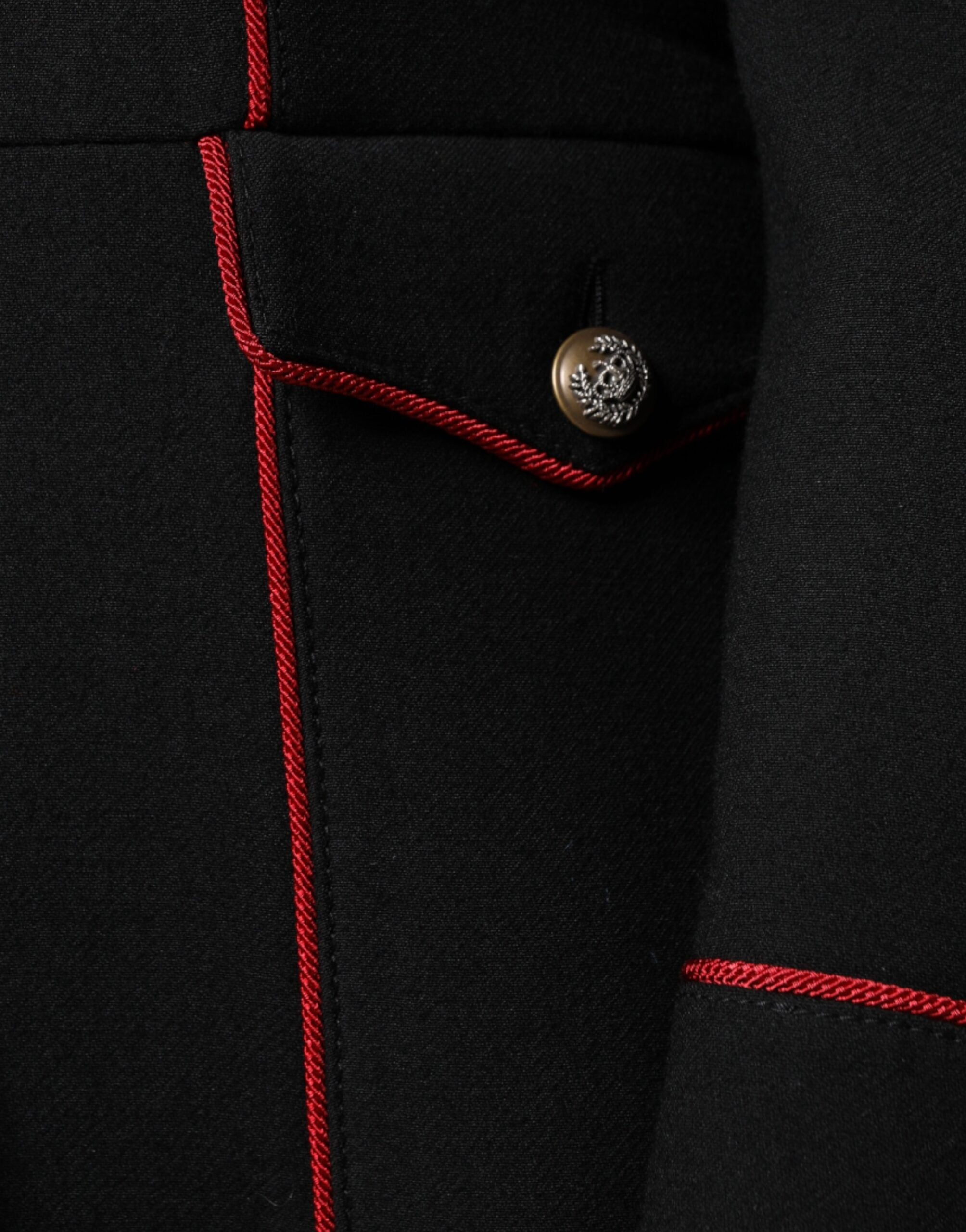 Dolce & Gabbana Black Single-Breasted Trench Coat Jacket-6