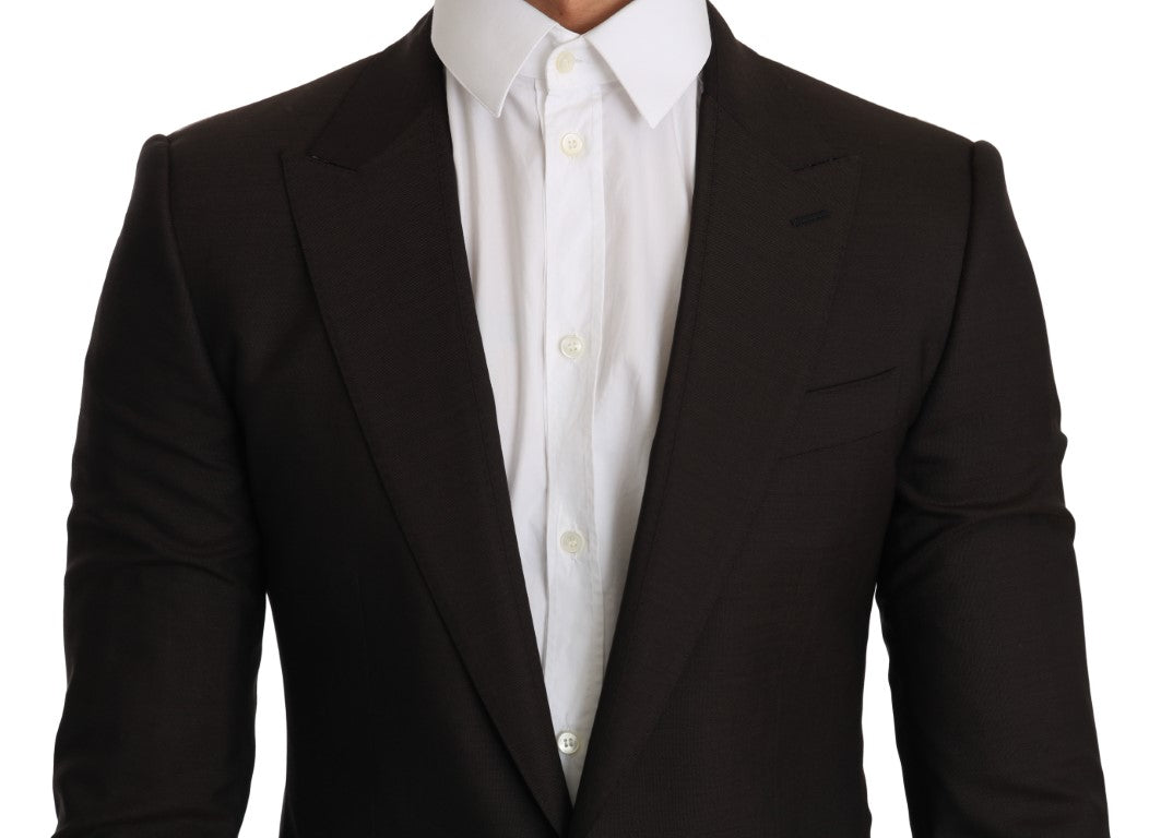 Dolce & Gabbana Brown Wool SICILIA Jacket Coat Blazer-2