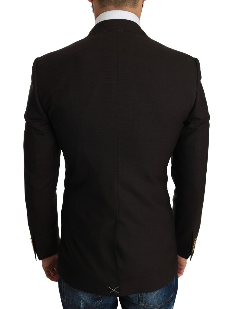 Dolce & Gabbana Brown Wool SICILIA Jacket Coat Blazer-6
