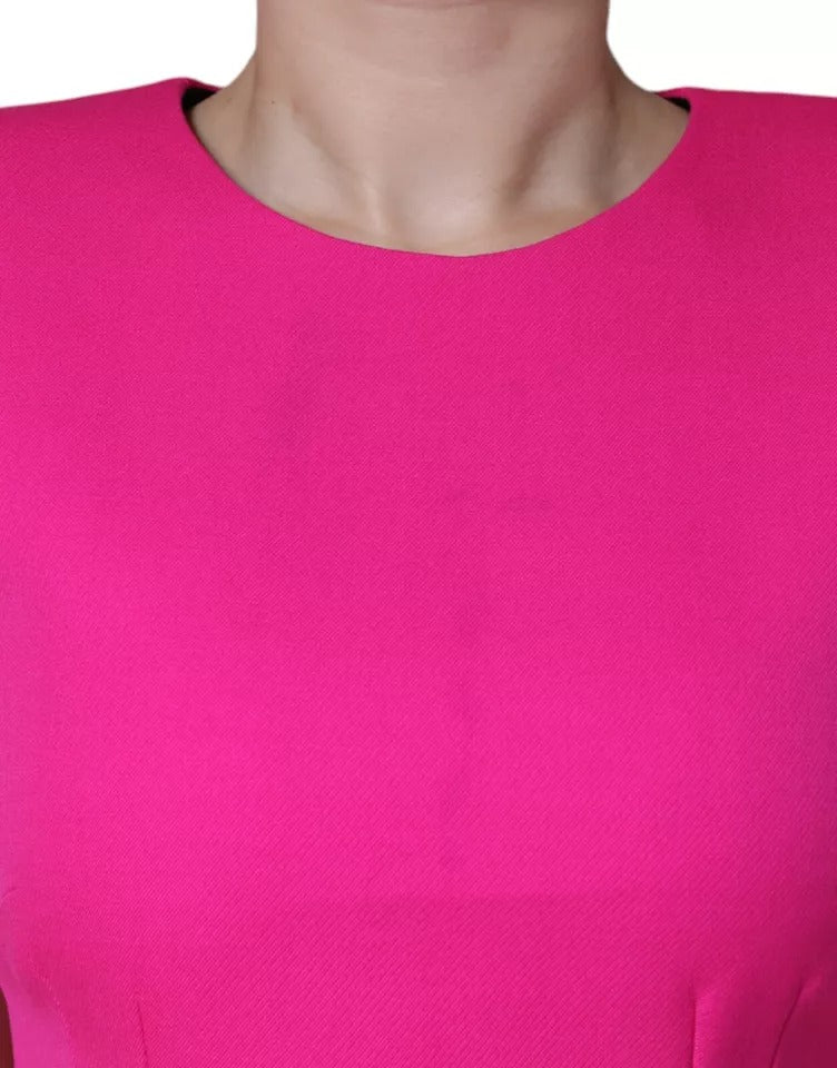 Vestido mini ajustado sin mangas en color rosa de Dolce & Gabbana-7