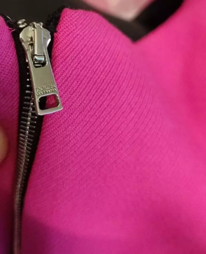 Vestido mini ajustado sin mangas en color rosa de Dolce & Gabbana-8
