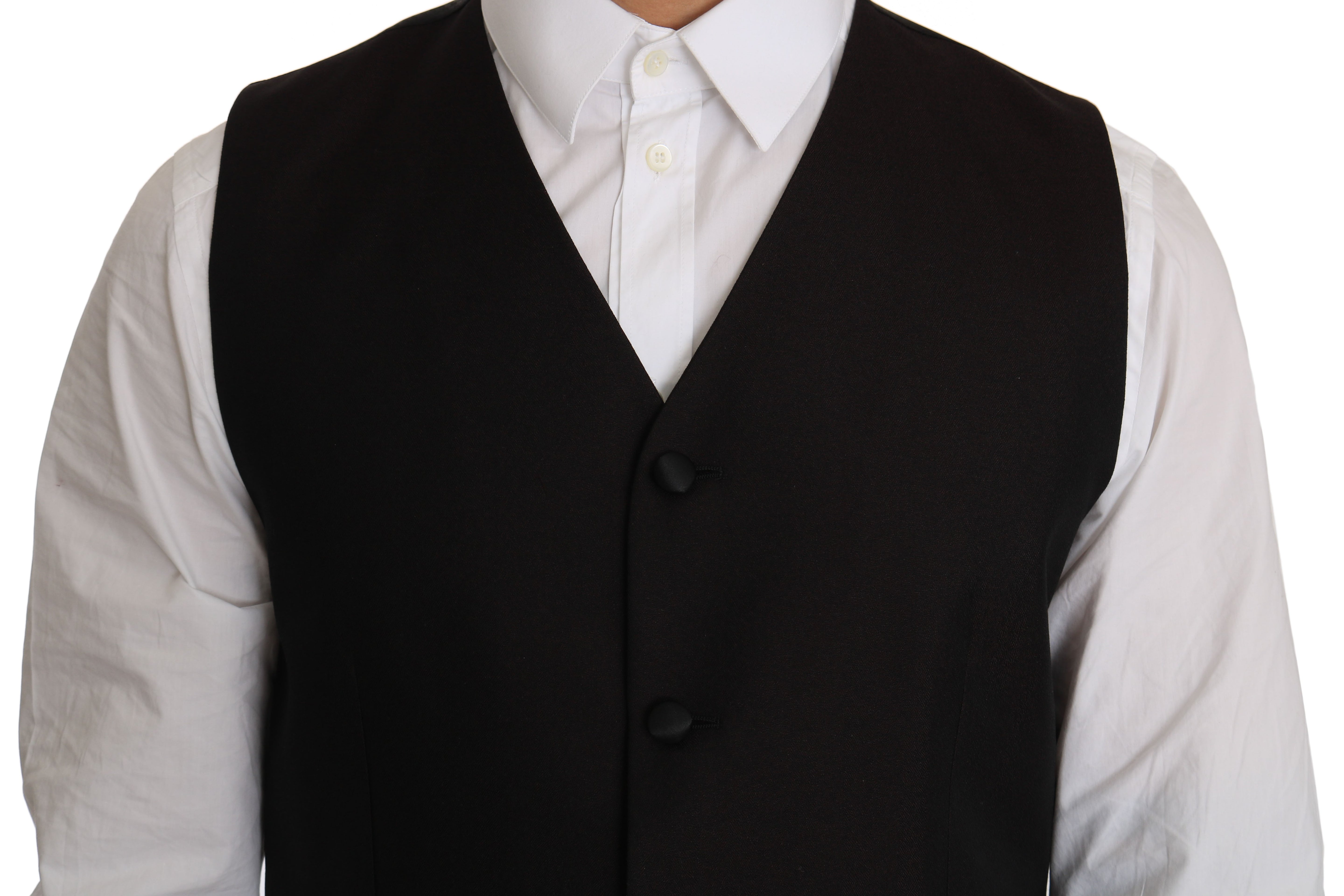 Dolce & Gabbana Schwarze Seidenweste-2