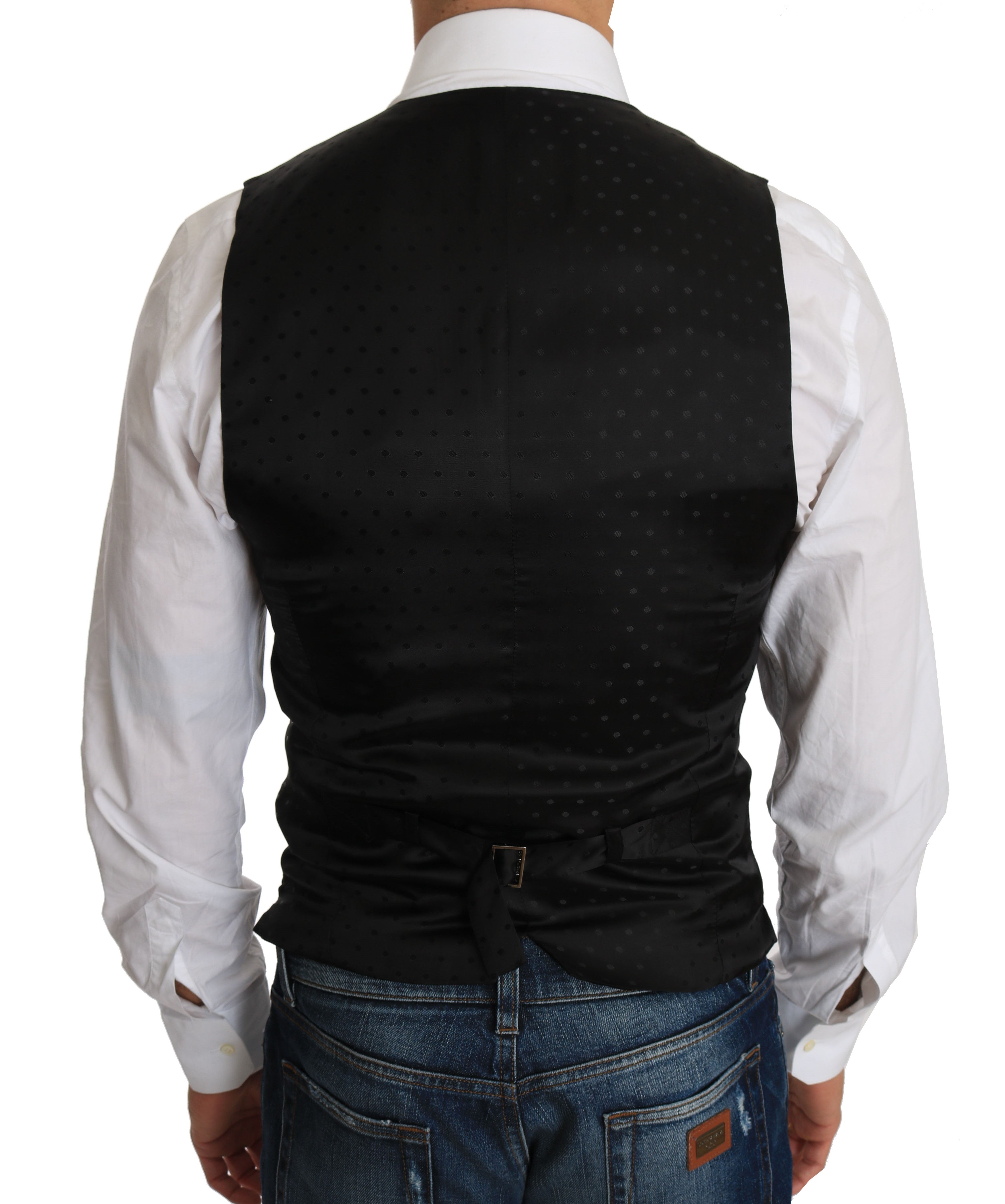 Dolce & Gabbana Schwarze Kleidungsweste aus Wolle-2