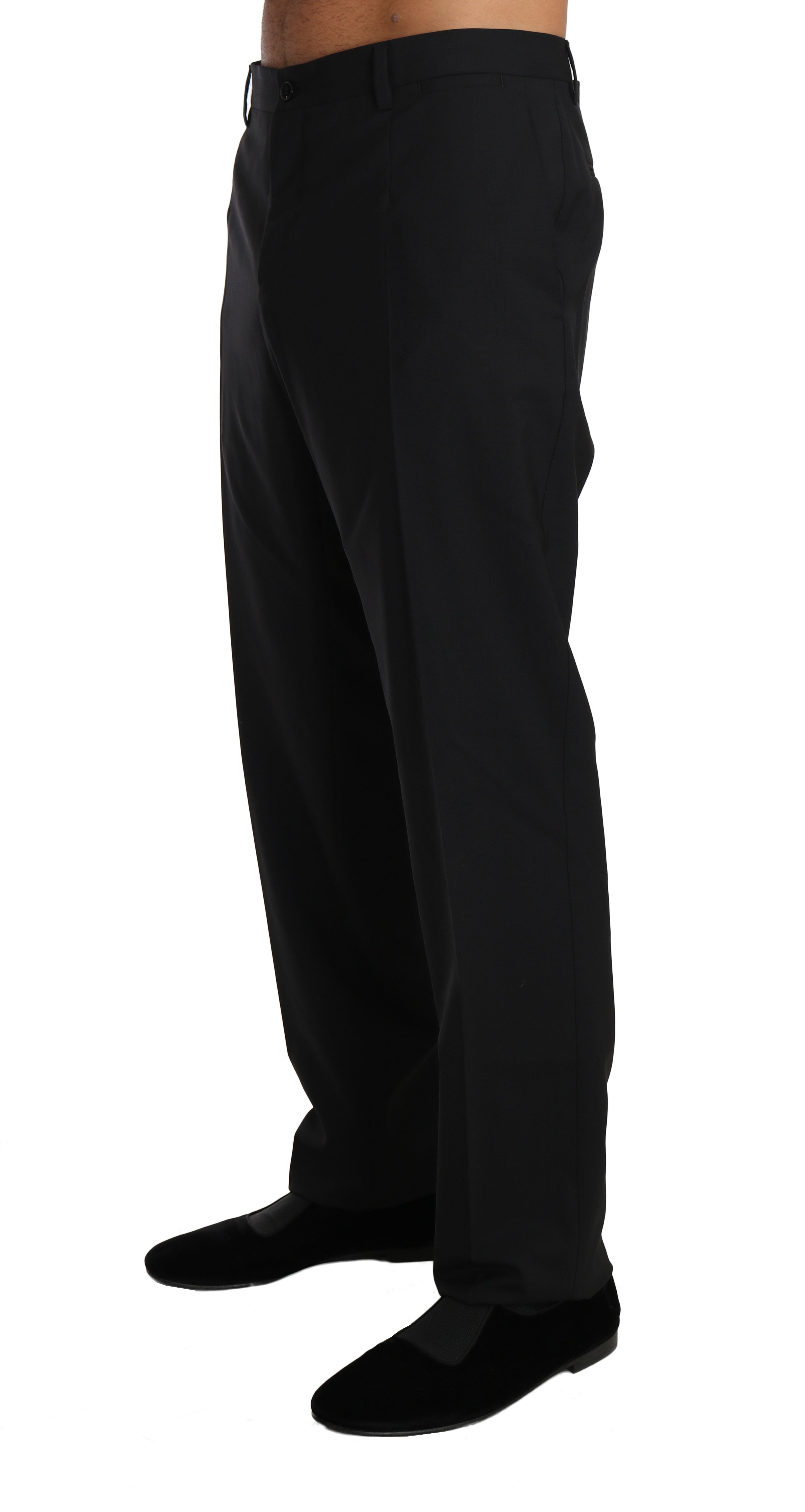 Dolce & Gabbana Black formal trousers in wool stretch-2