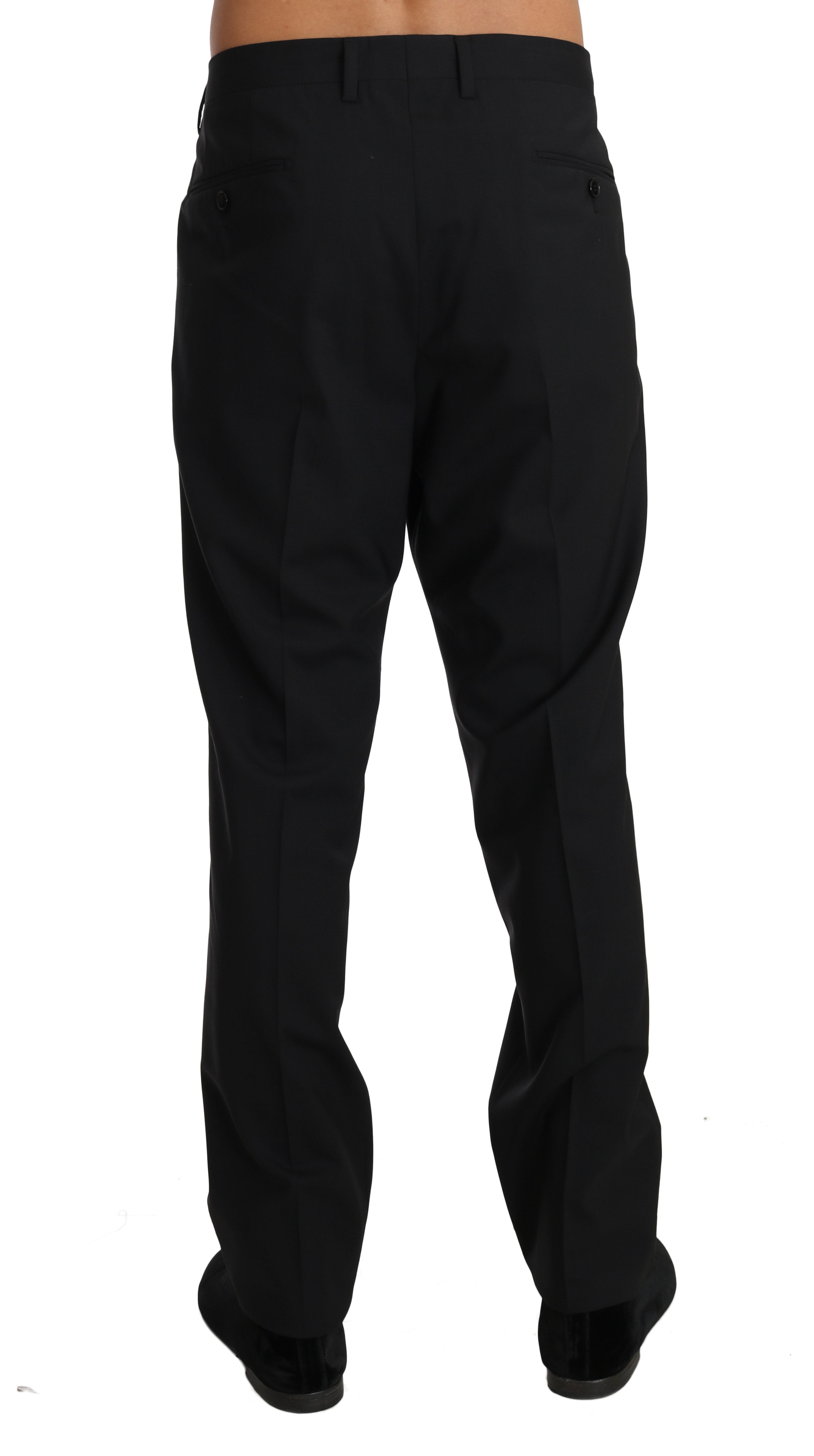 Dolce & Gabbana Black formal trousers in wool stretch-3