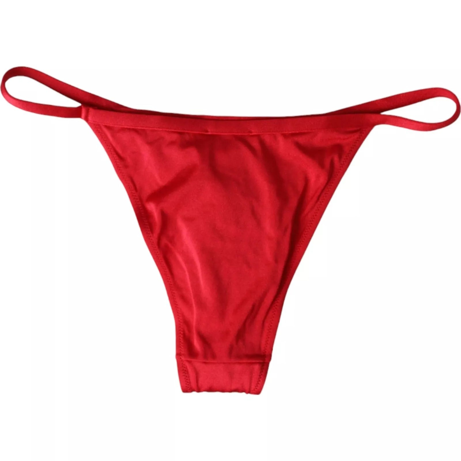 Dolce & Gabbana Rotes Nylon Stretch Bademode Badeanzug Unterteil Bikini-2