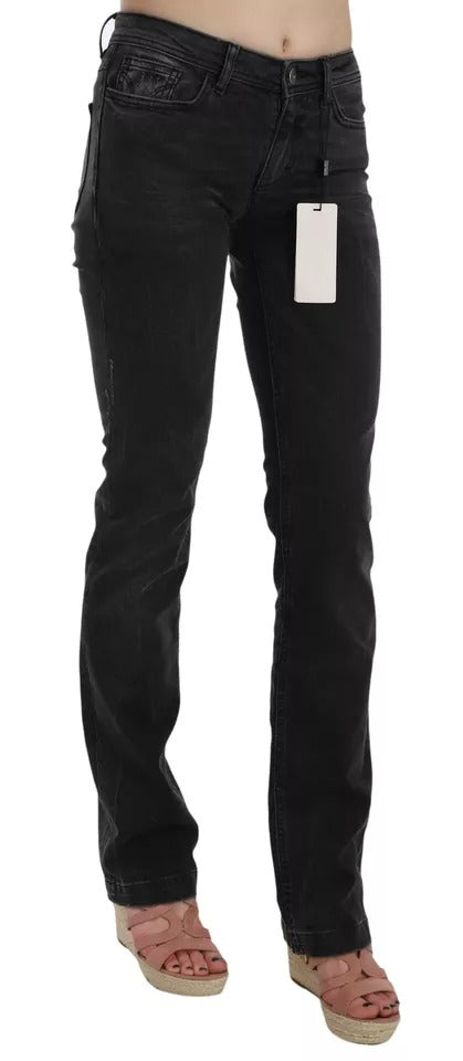 Dolce & Gabbana Black Slim Fit Jeans in Cotton D&G Trousers-3