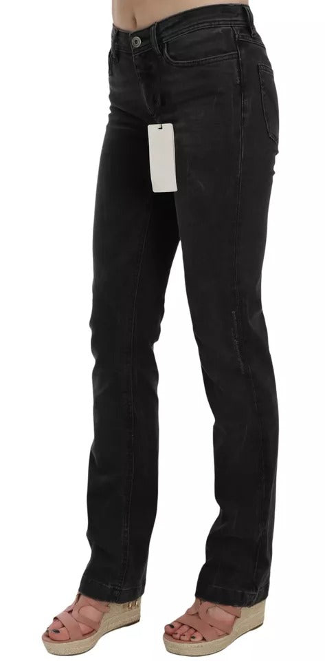 Dolce & Gabbana Black Slim Fit Jeans in Cotton D&G Trousers-4