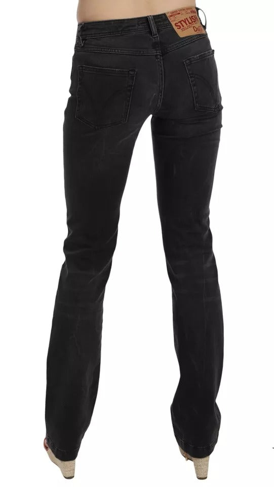 Dolce & Gabbana Black Slim Fit Jeans in Cotton D&G Trousers-5