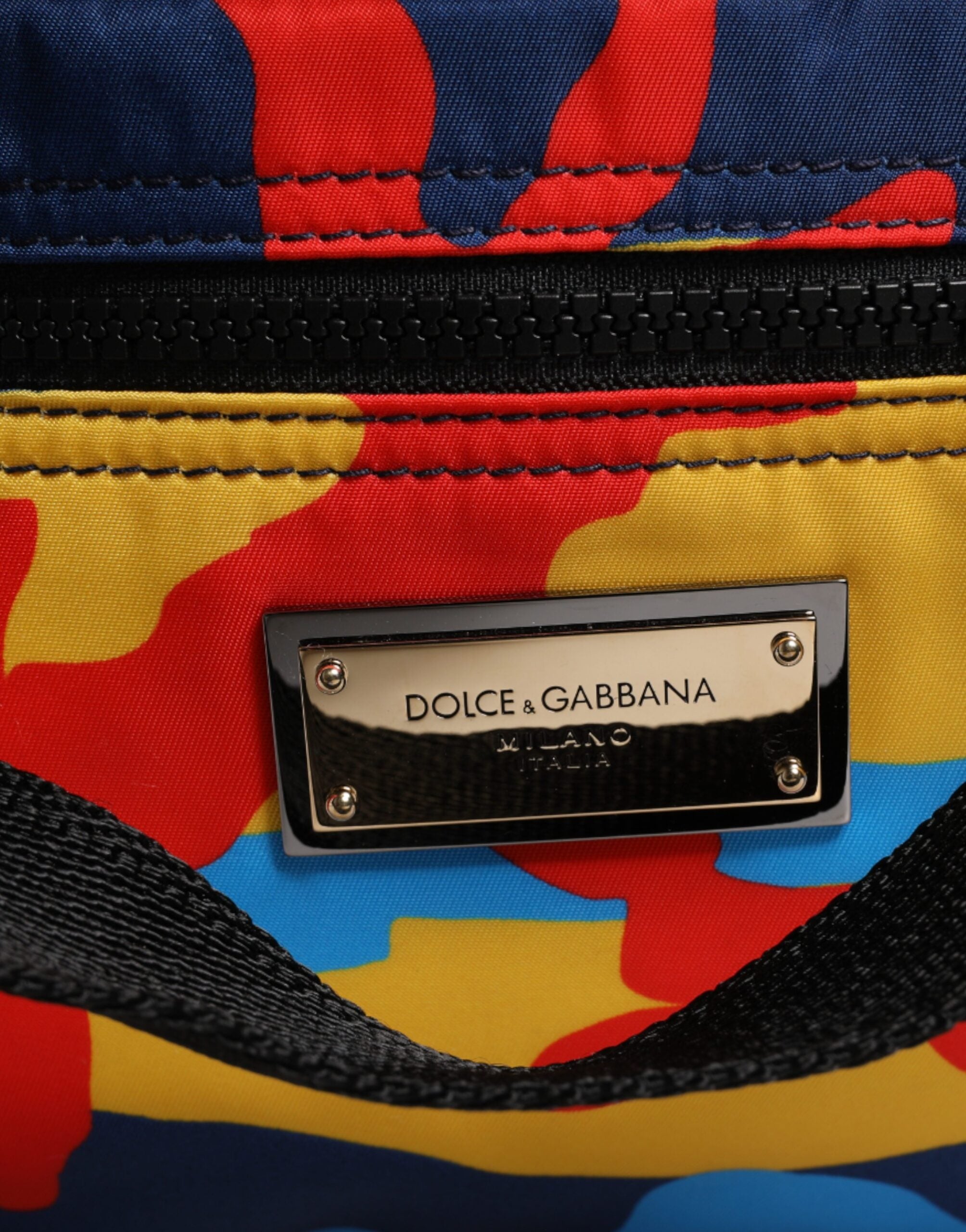Dolce & Gabbana Multicolor Camouflage Nylon Shopping Bag-3