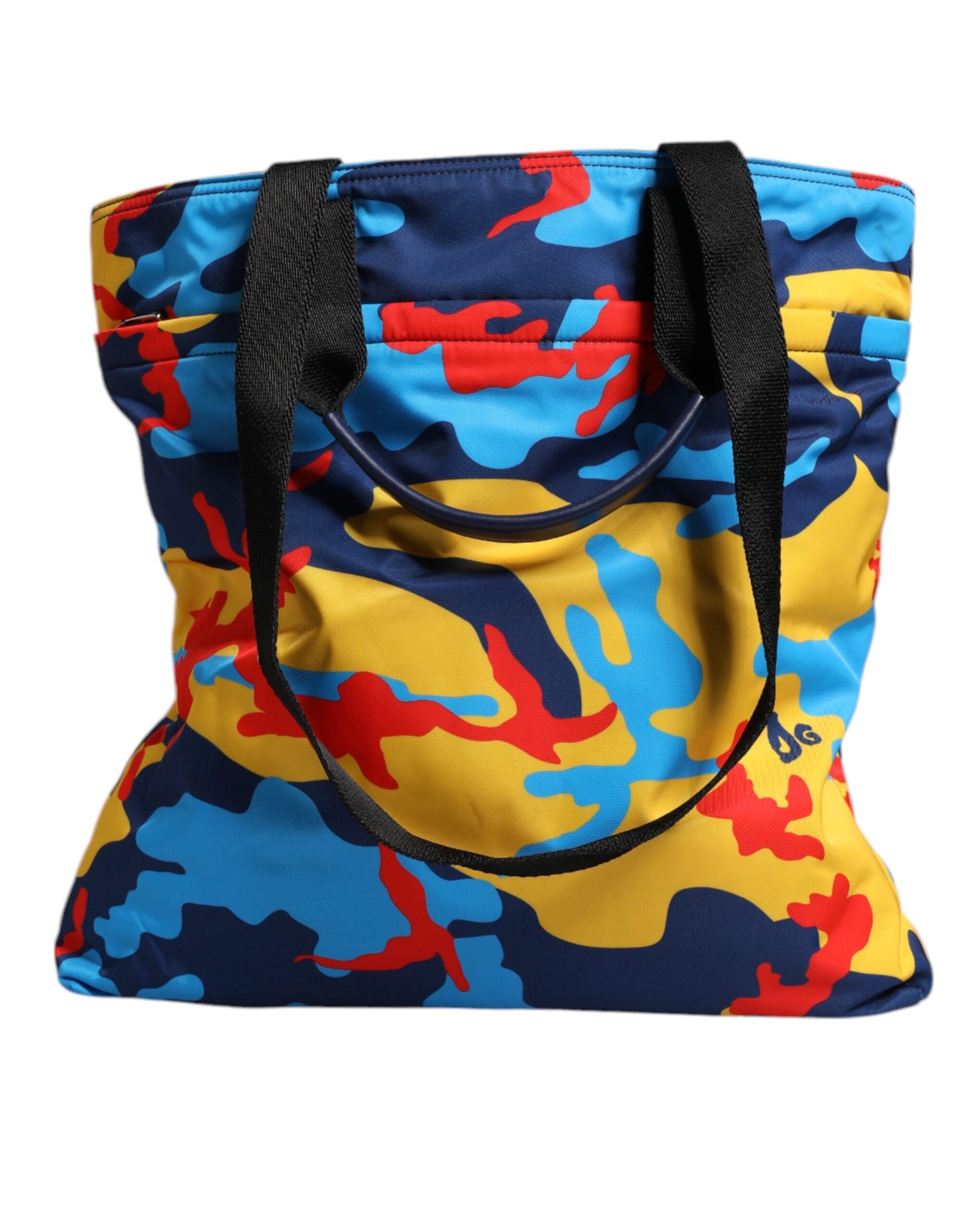 Dolce & Gabbana Multicolor Camouflage Nylon Shopping Bag-5
