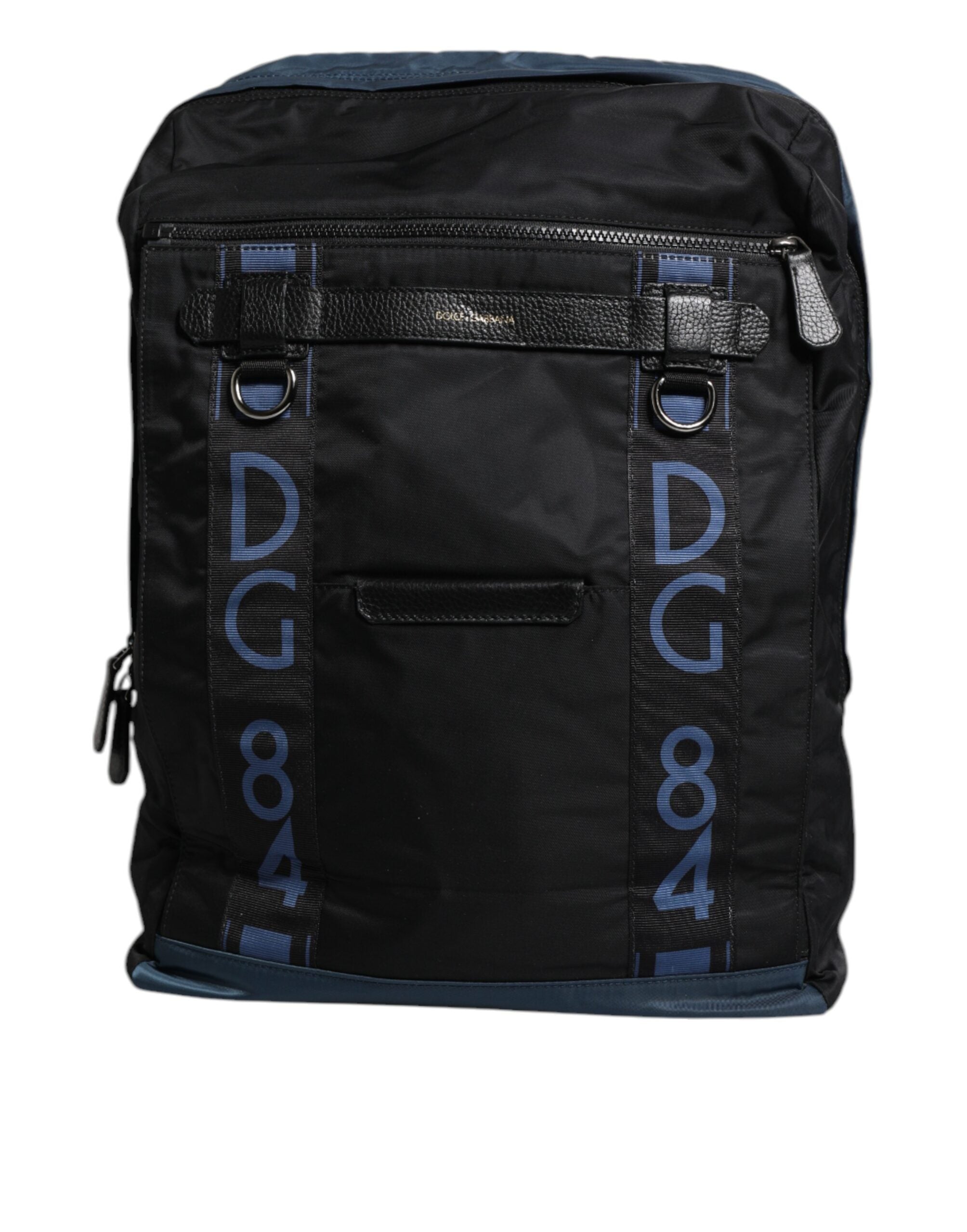 Dolce & Gabbana Schwarzer Nylon DG Logo Schulrucksack Tasche-2