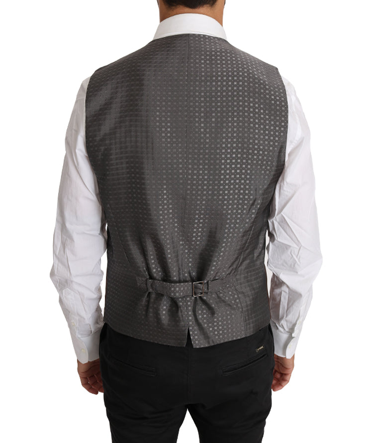 Dolce & Gabbana Brown Wool-Silk Vest-2