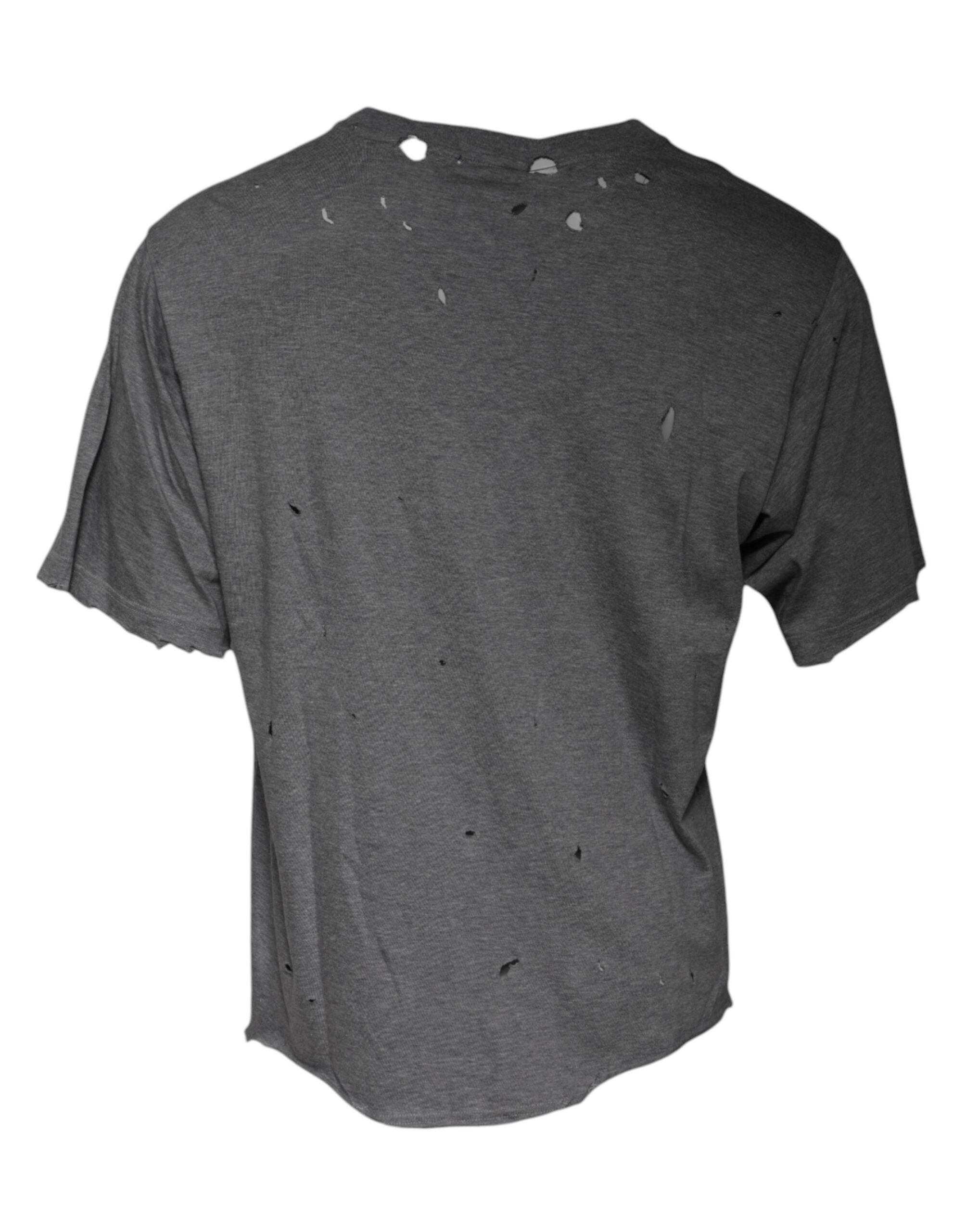 Dolce & Gabbana Grey Logo Crew Neck Short Sleeve T-Shirt-3