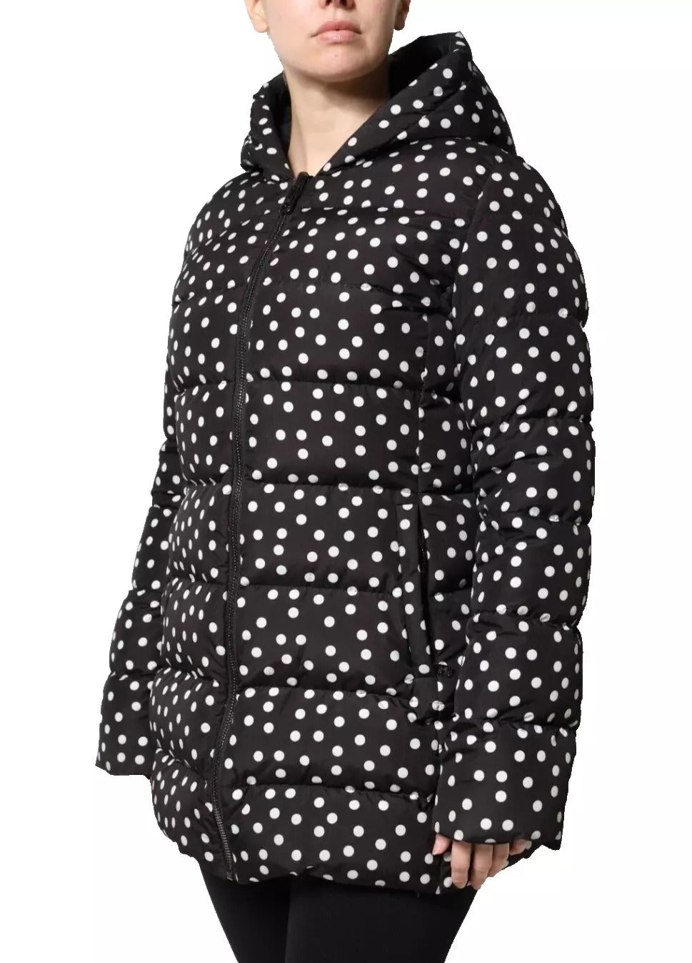 Dolce & Gabbana Black Polyester Reversible Jacket with Hood-7