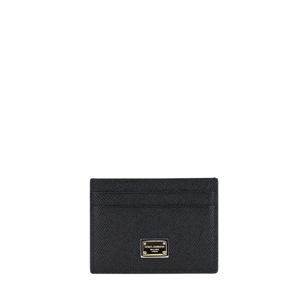 Dolce & Gabbana Black Calfskin Wallet Bos Taurus-1