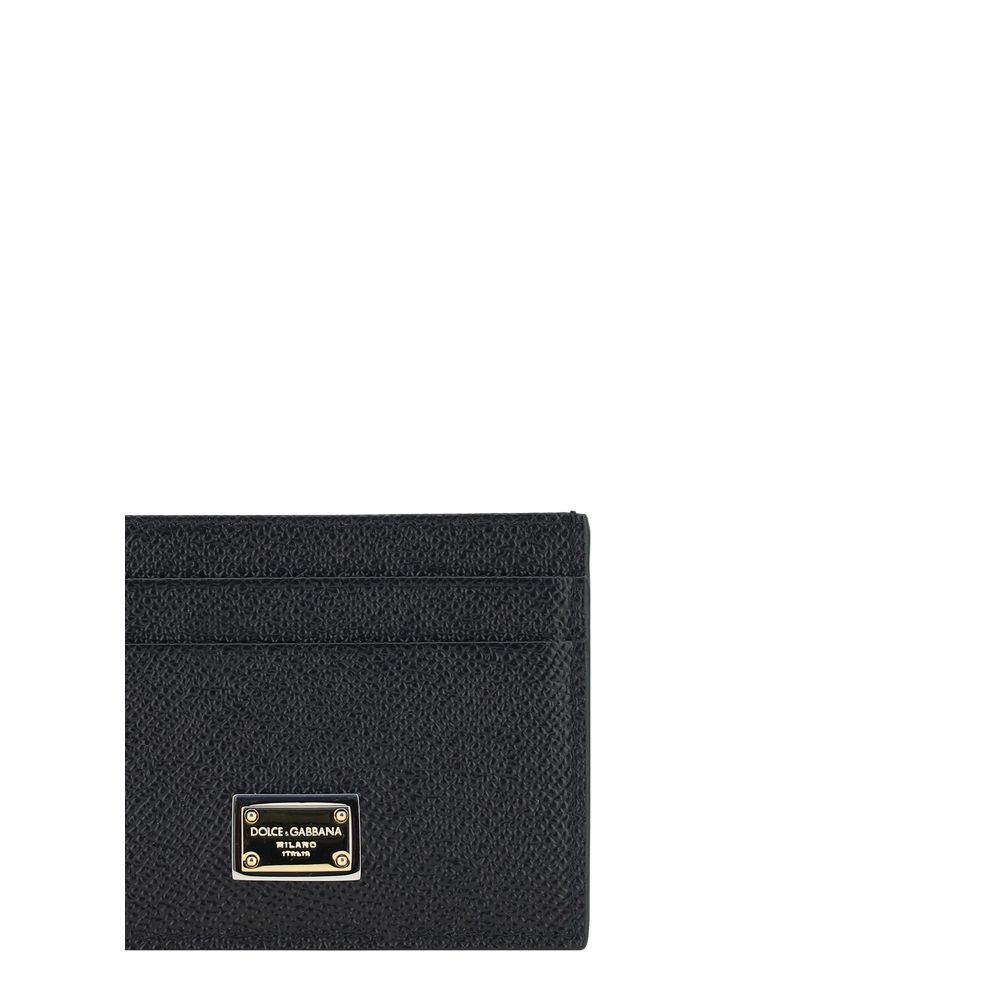 Dolce & Gabbana Black Calfskin Wallet Bos Taurus-3